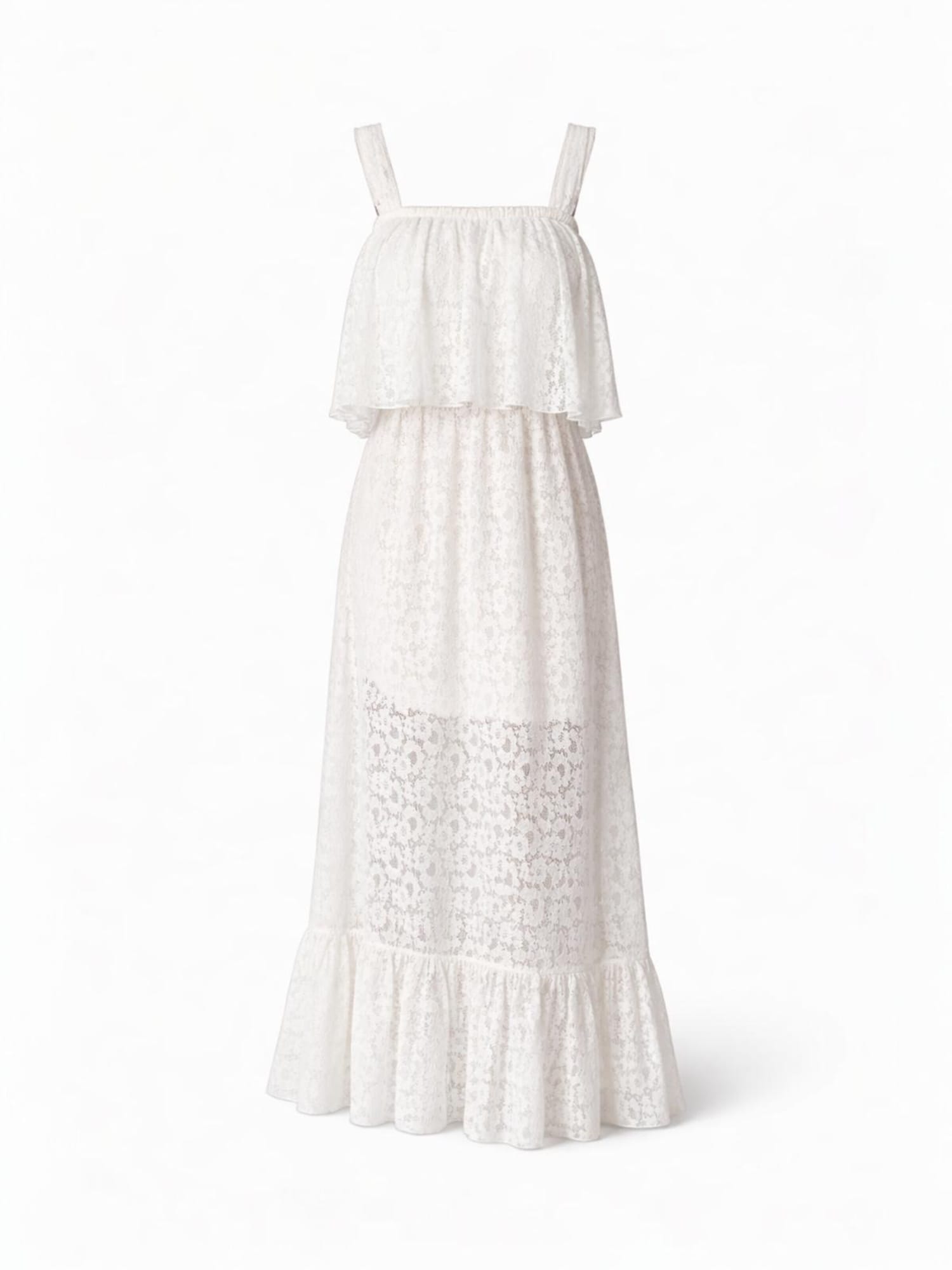 Elena Athanasiadou Vestido de verano  blanco perla