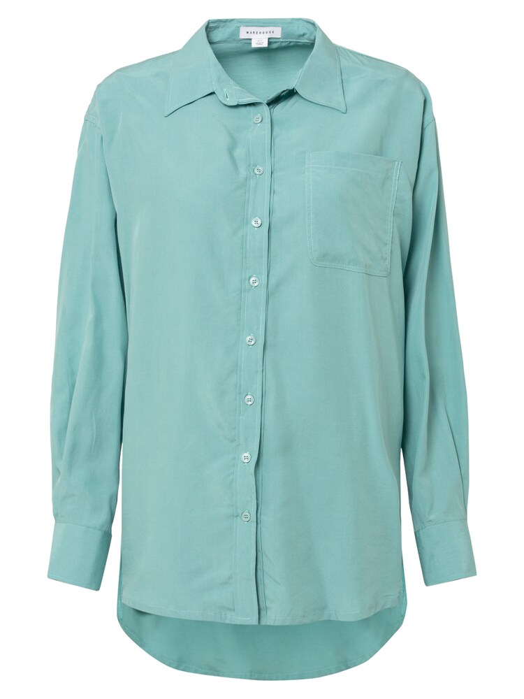 Warehouse Bluse Damen Größe S cyanblau