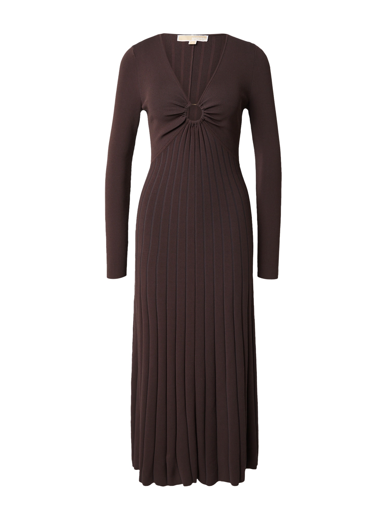 MICHAEL Michael Kors Плетена рокля  шоколад