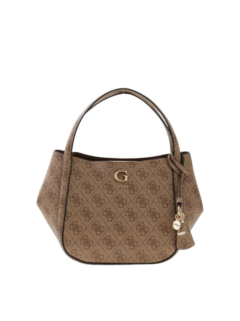 Handväska 'Guess Sac à Main Coleen Petit Monogramme Latte Logo'