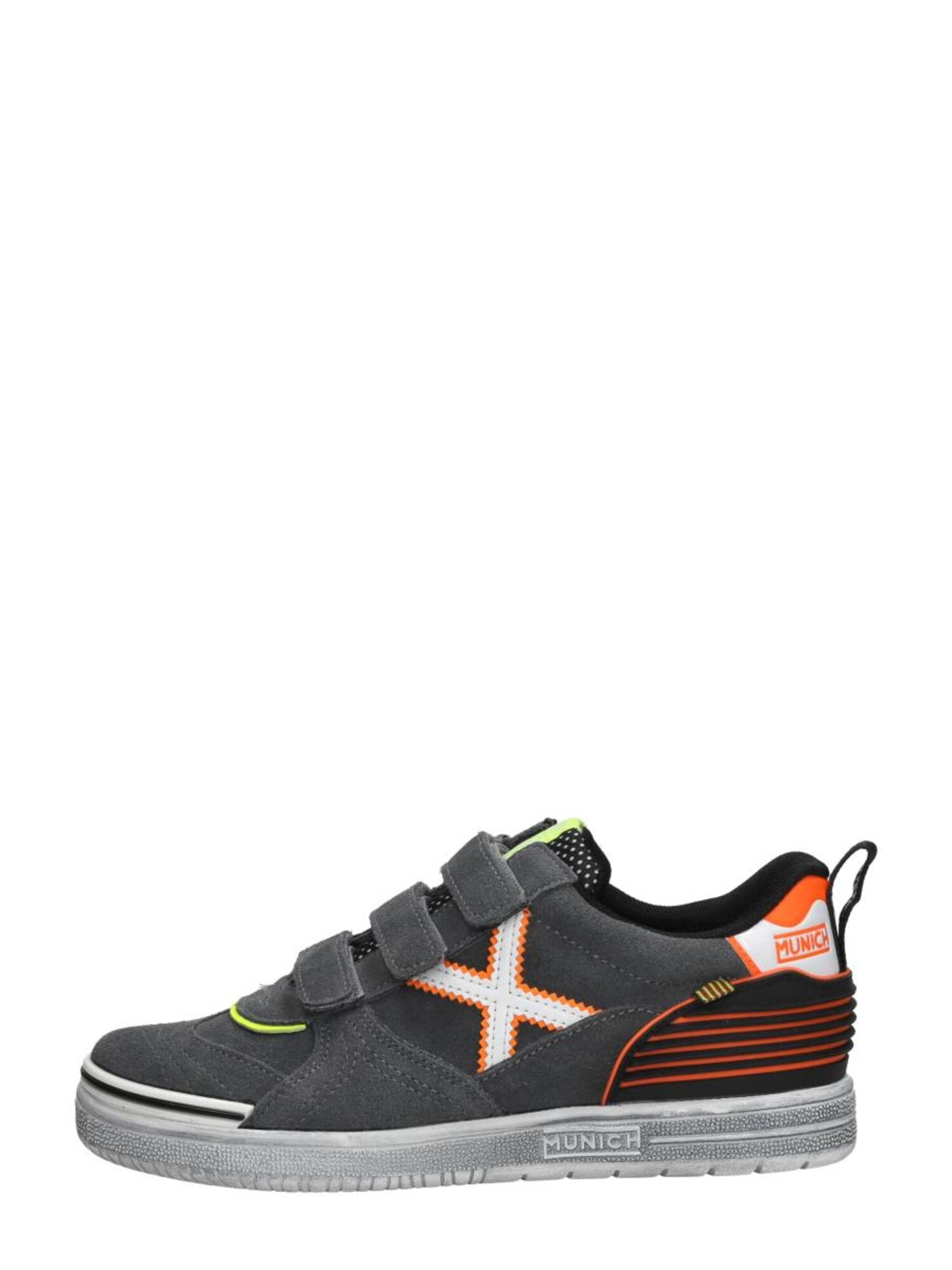 Munich Sneakers 'Klittenband Laag' Donkergrijs