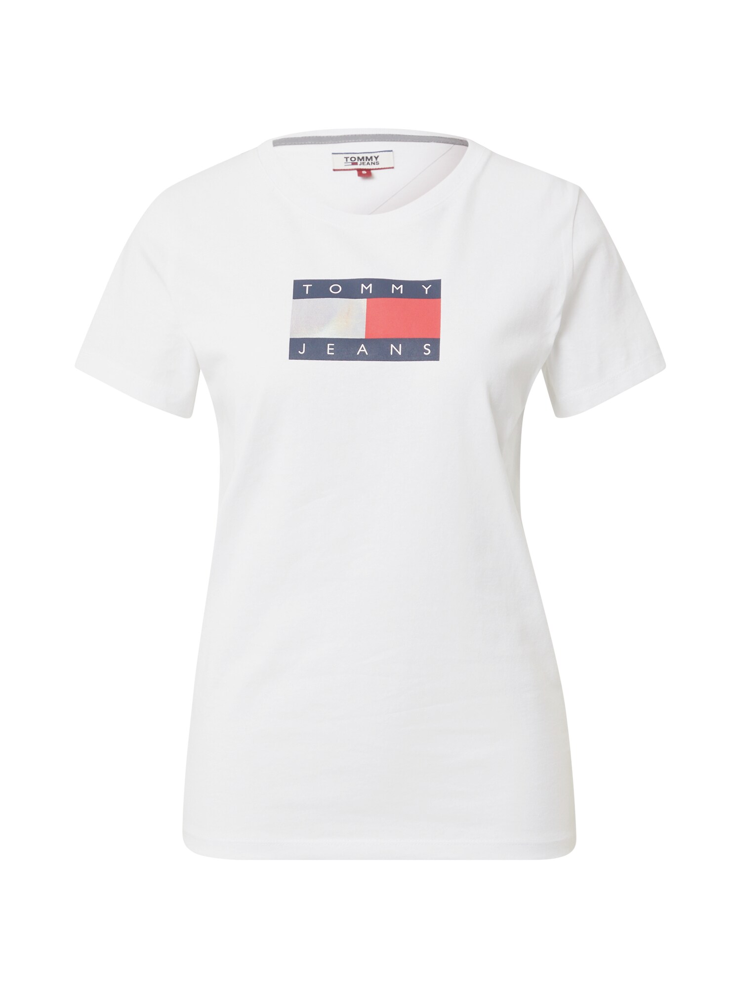Tommy Jeans Marškinėliai  balkšva / melionų spalva / tamsiai mėlyna