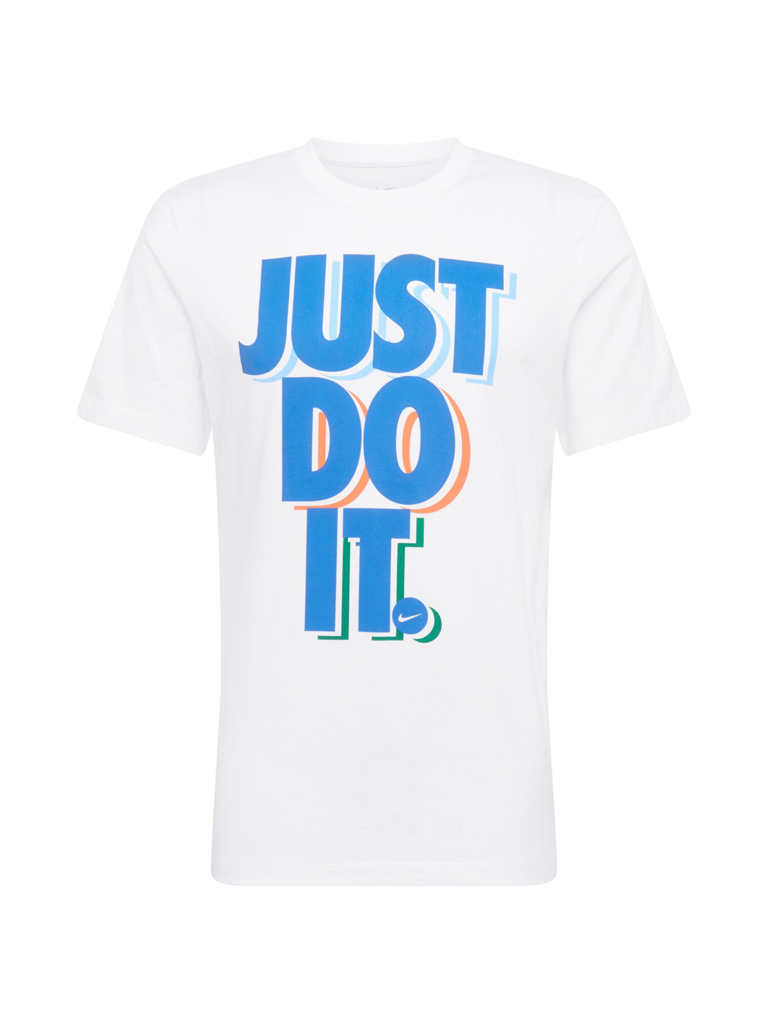 Nike Sportswear Marškinėliai  balta / dangaus žydra / šviesiai mėlyna / žalia / oranžinė