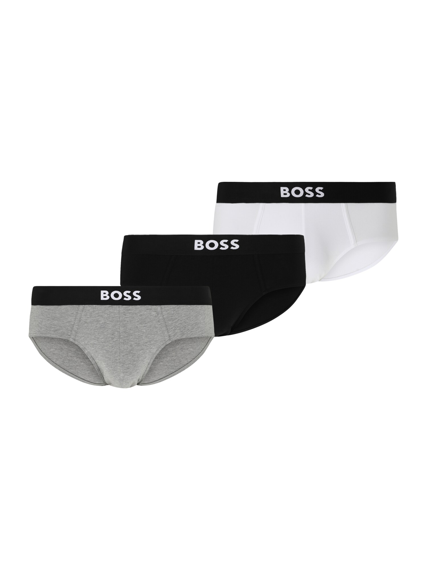 BOSS Slip  gri amestecat / negru / alb