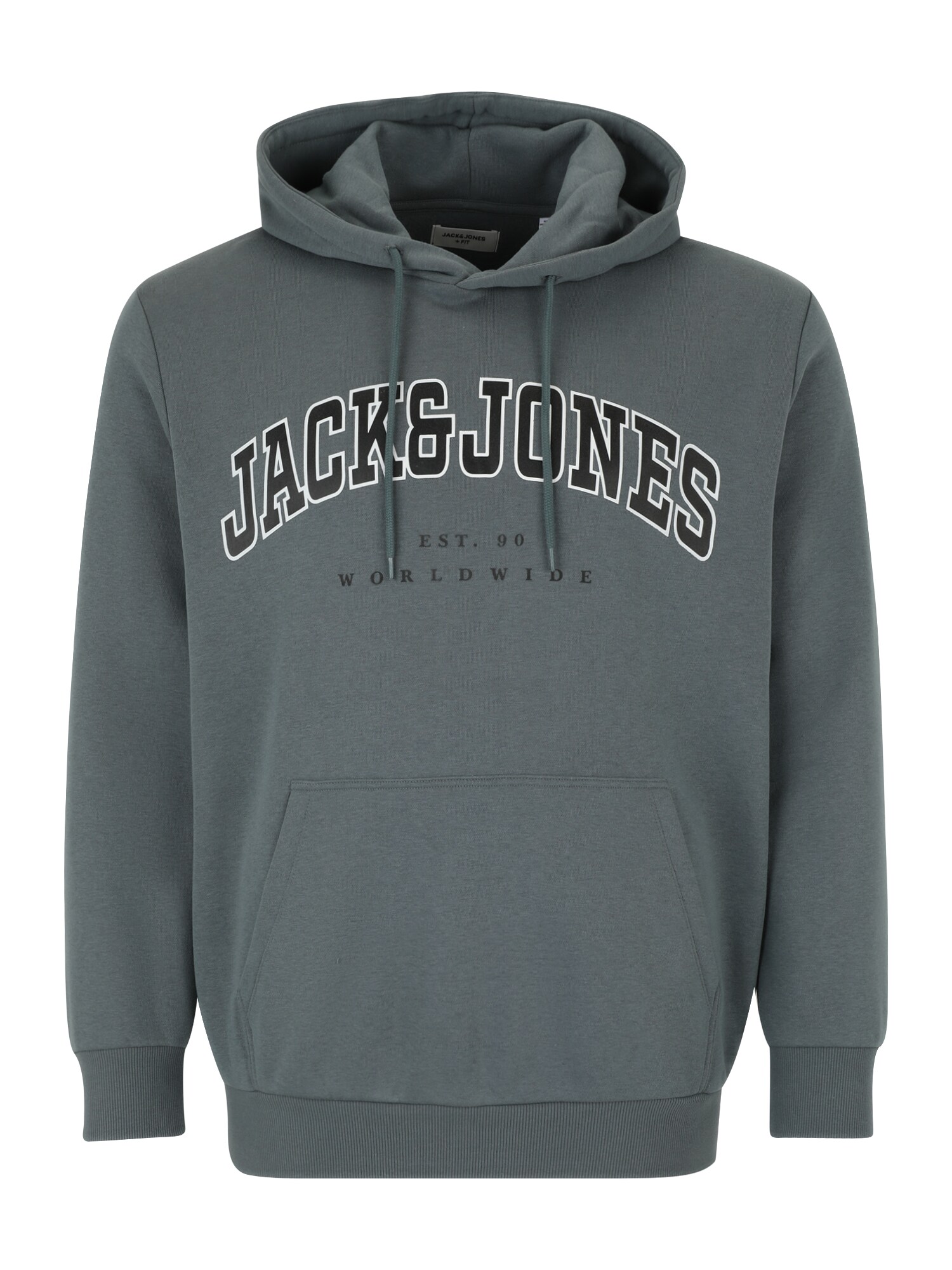 Jack & Jones Plus Tréning póló 'JJECALEB'  füstkék / fekete / fehér akciós termékkép 1