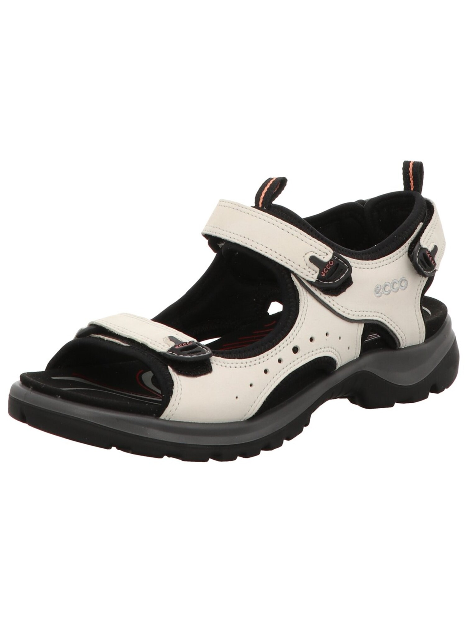 ECCO Sandalias 'Sandale Damen 822043-02152 shadow white Echtleder in weiß'  blanco