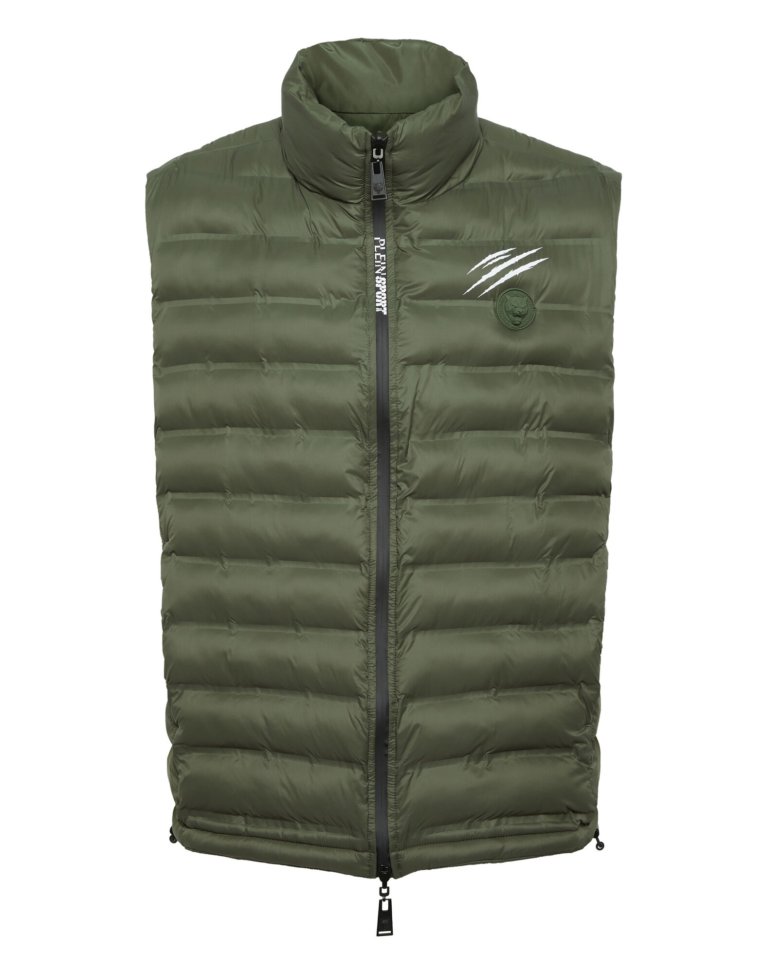 Plein Sport Chaleco deportivo  oliva / blanco