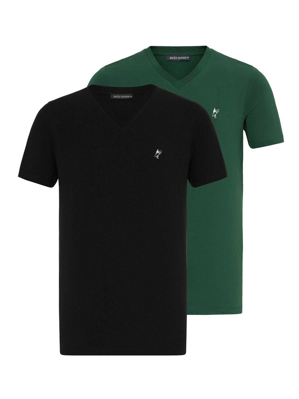 T-shirt mörkgrön / svart
