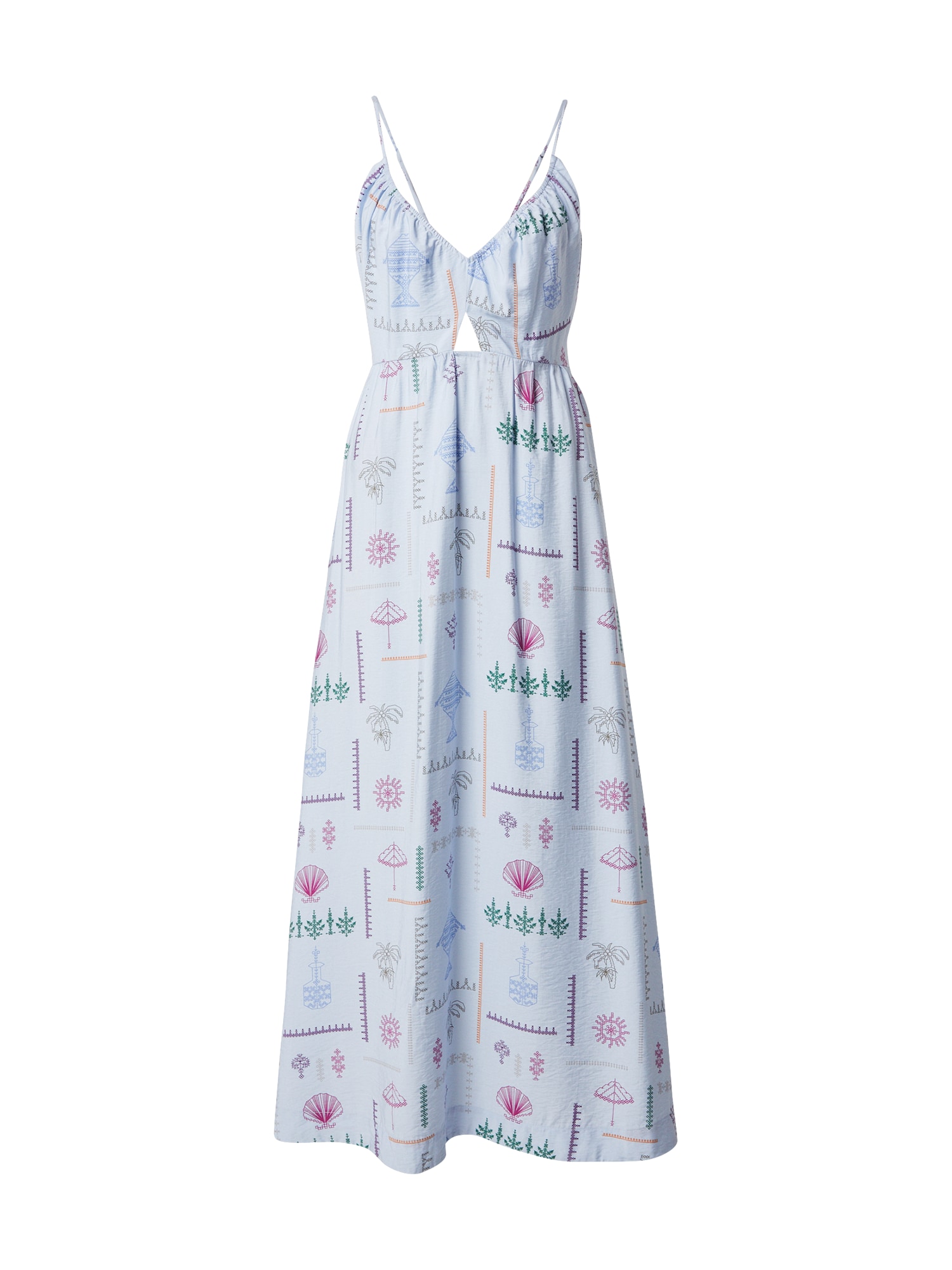 OBJECT Rochie OBJHAILEY  albastru deschis / maro / lila / portocaliu homar