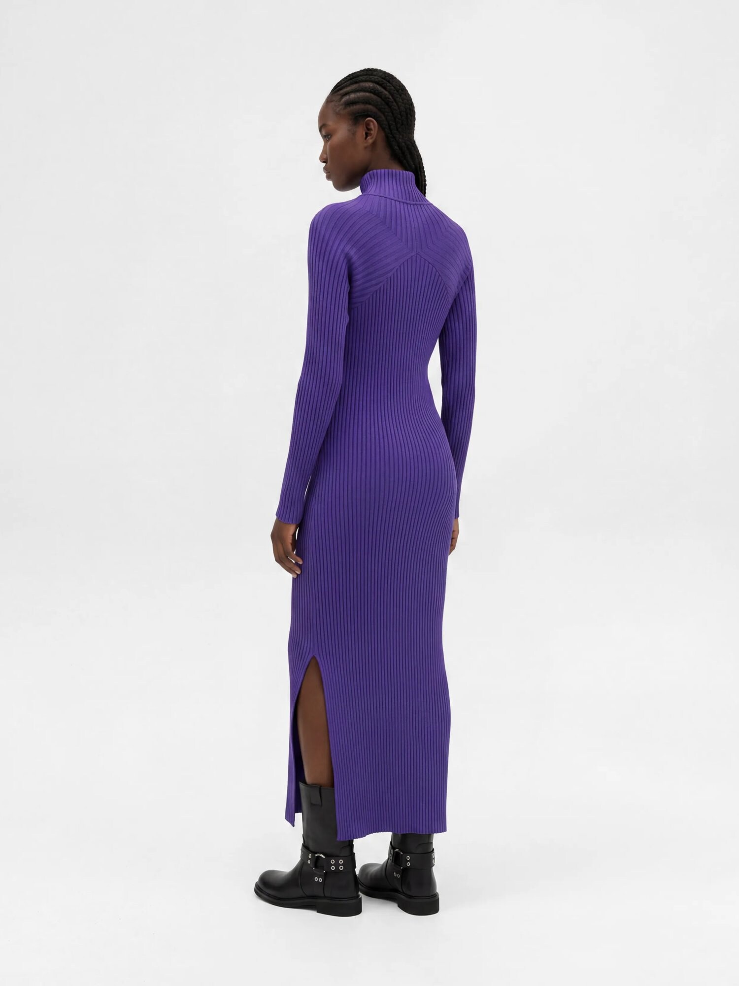 KARL LAGERFELD JEANS Vestido de punto lila – imagen 3