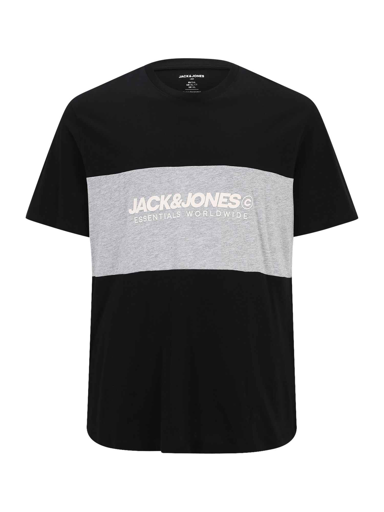 Jack & Jones Plus Póló  szürke / fekete / fehér akciós termékkép 1