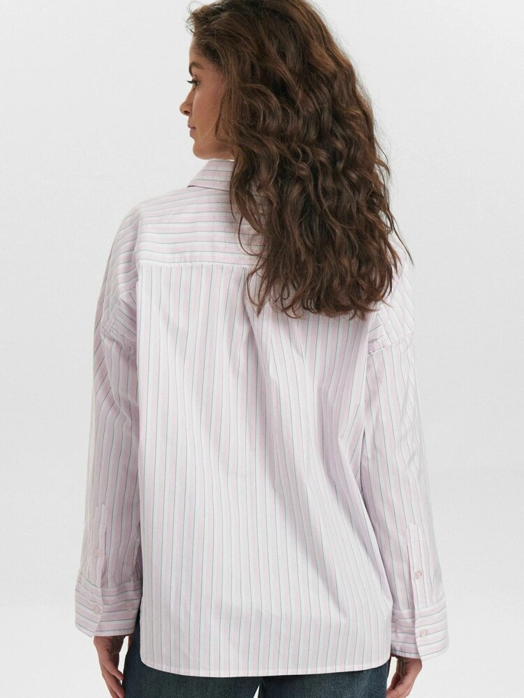 NÜMPH Bluse ' ELOISE ' Damen Größe M/L grün / rosa / weiß