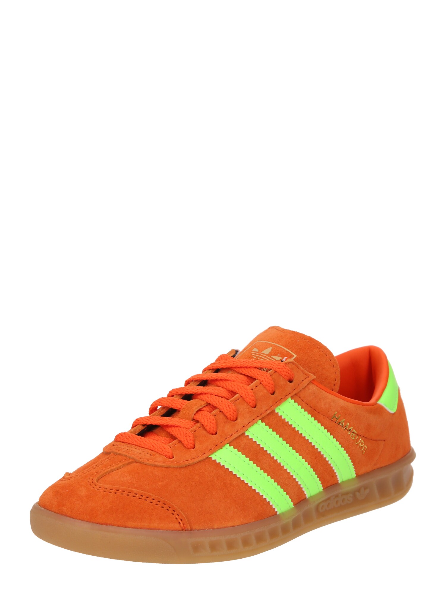 ADIDAS ORIGINALS Rövid szárú sportcipők 'Hamburg'  neonzöld / sötét narancssárga