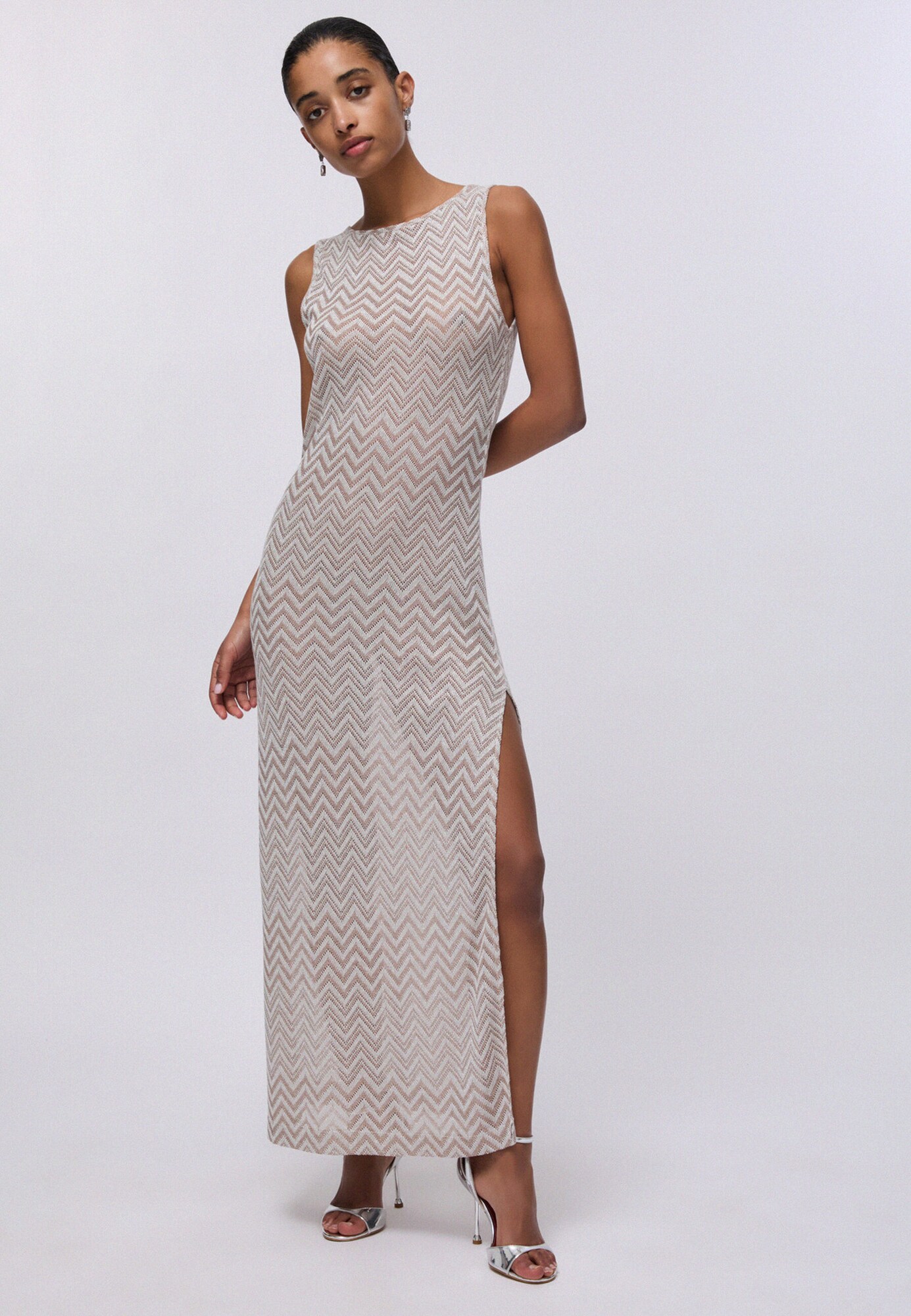 Liu Jo Vestido de punto  marfil / chamois – imagen 4