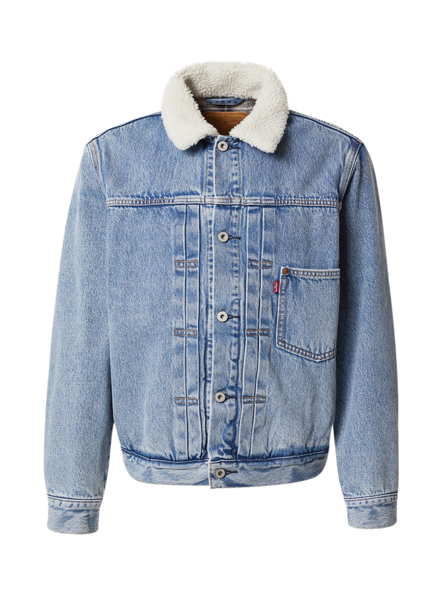 LEVI'S Prijelazna jakna  plavi traper / bijela