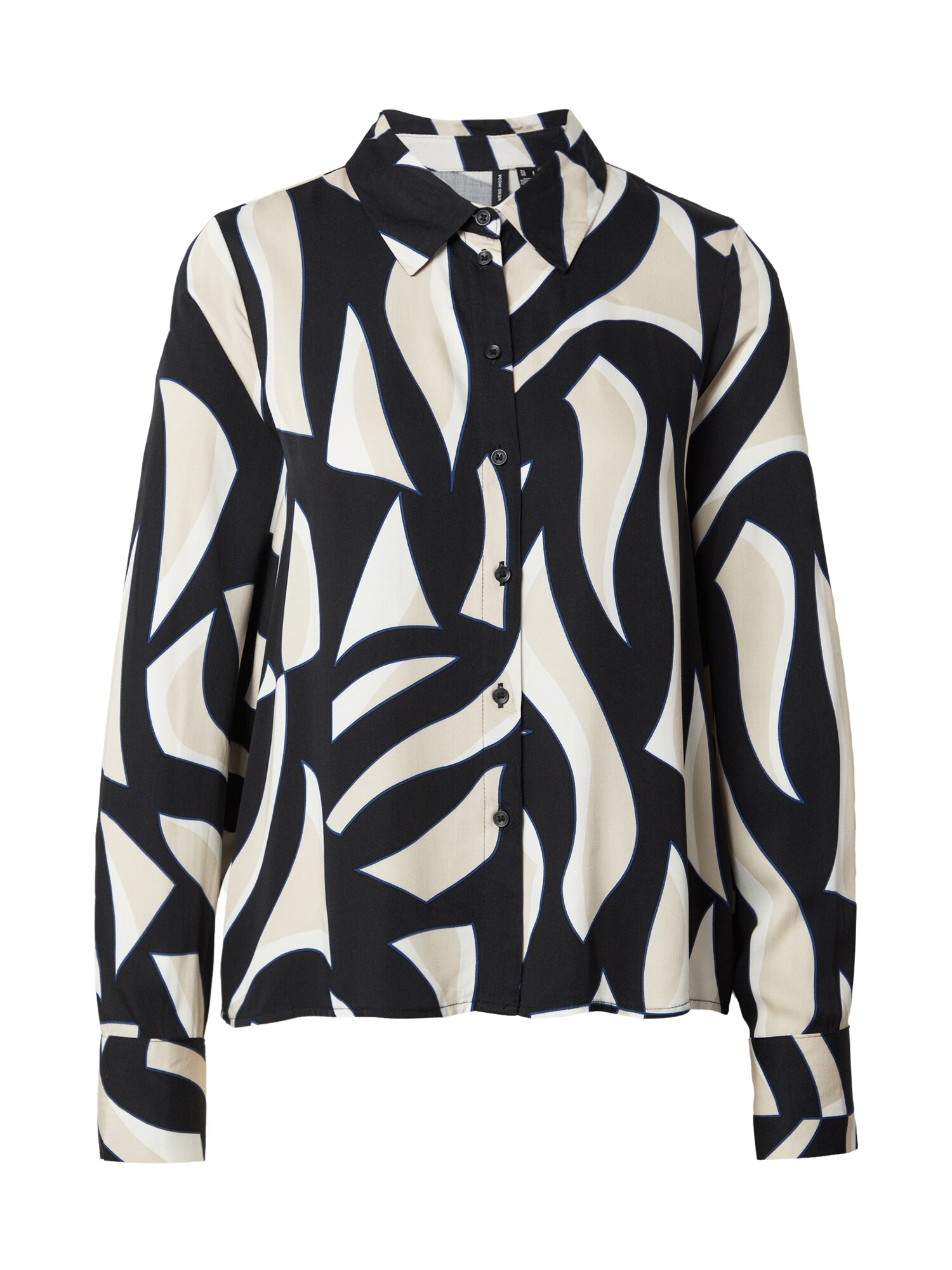 VERO MODA Bluză VMCINDY REGINA  albastru / gri / negru / alb