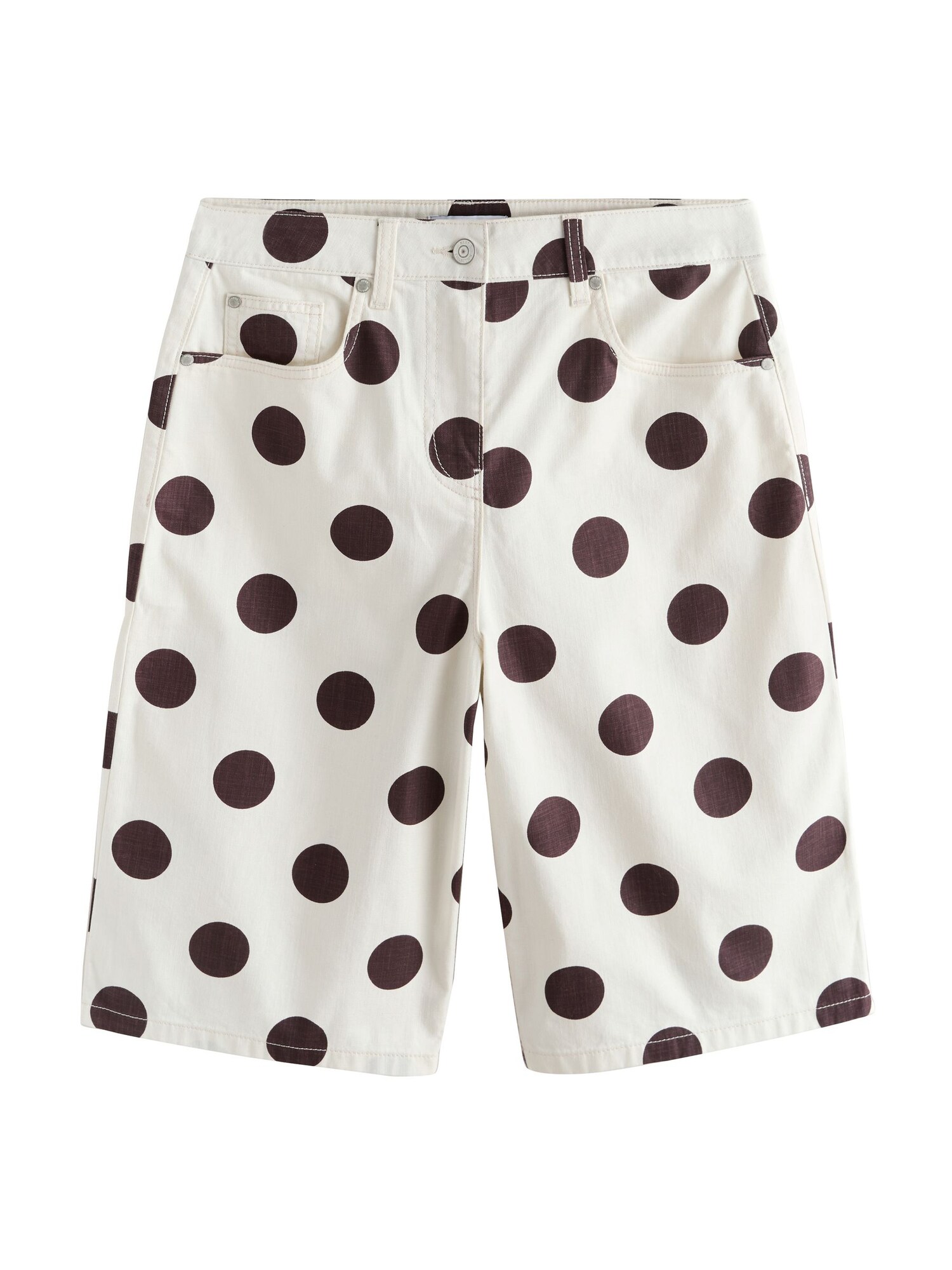 Next Pantaloni  crem / ciocolatiu