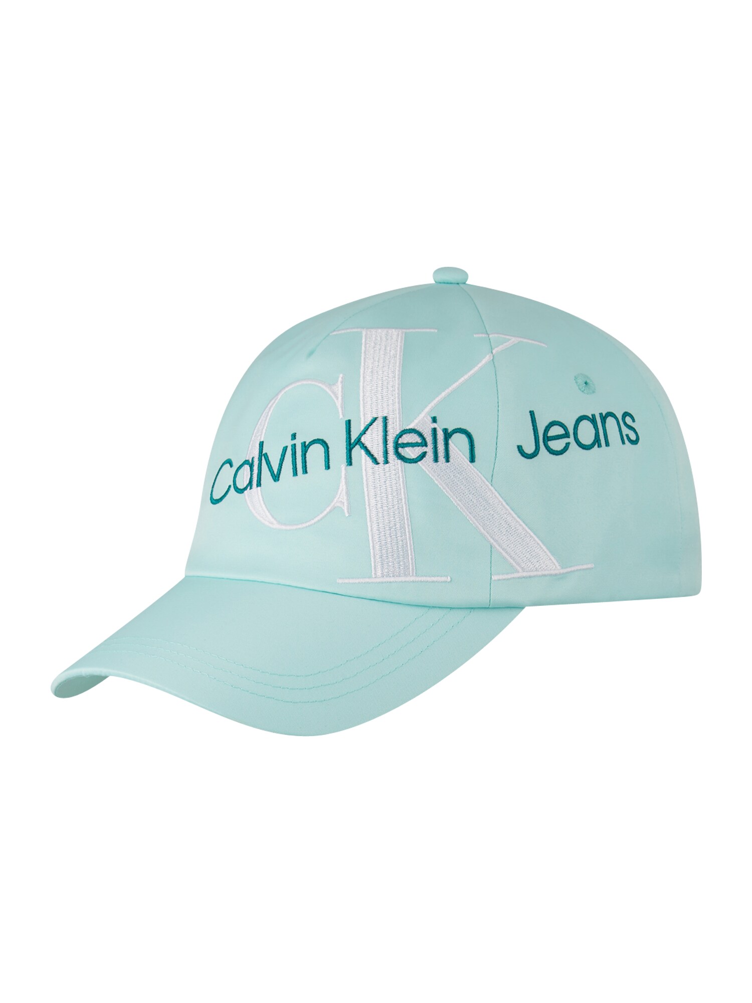 Calvin Klein Jeans Шапка с периферия  аквамарин / сребърно сиво / петрол