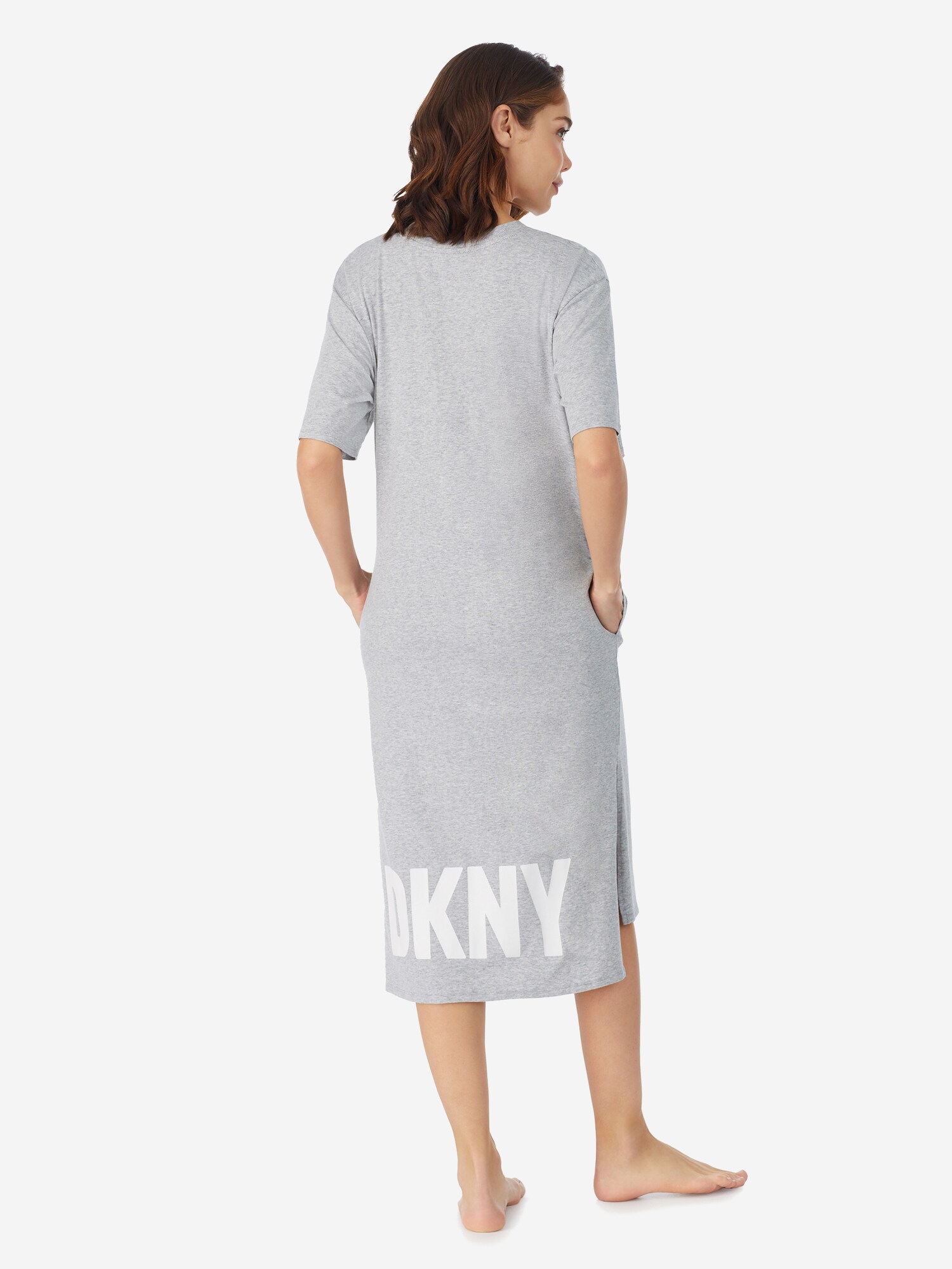 DKNY Camiseta de noche 'Must Have Basic' gris – imagen 7