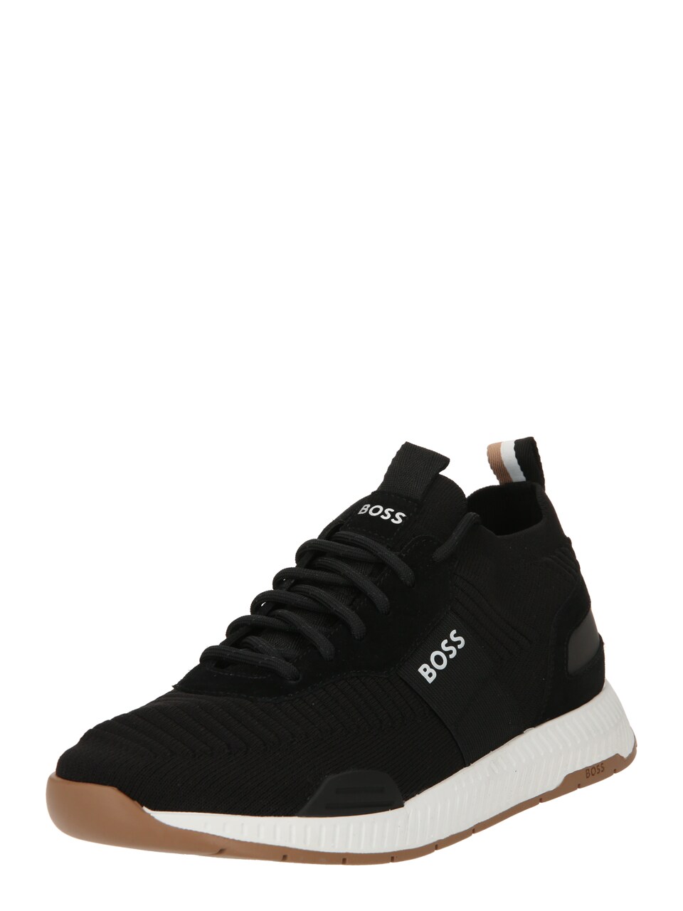 Låg sneaker 'Titanium' ljusbeige / svart