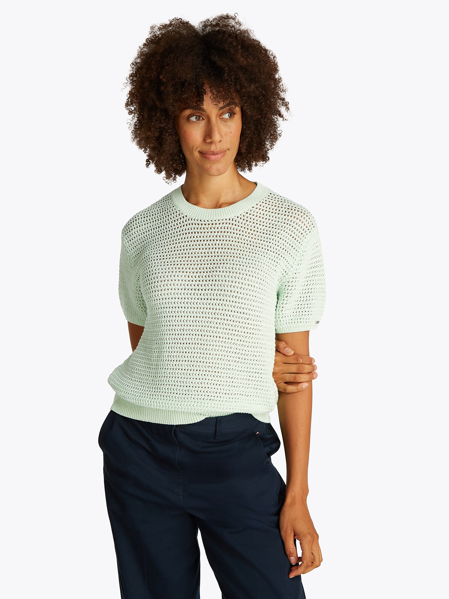 TOMMY HILFIGER Pulóver  menta termék 2. képe