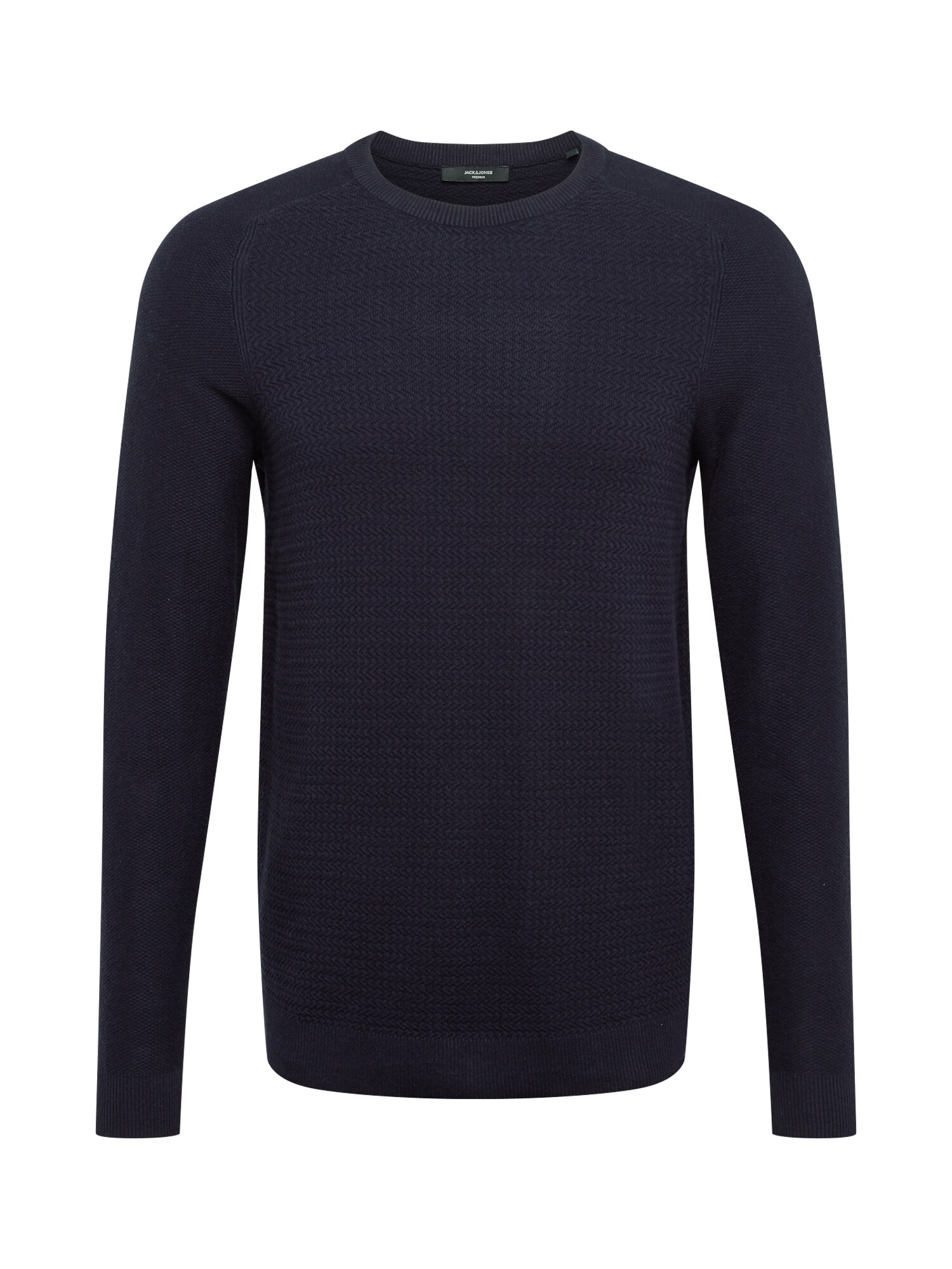 JACK & JONES Megztinis 'BLAADAM '  tamsiai mėlyna jūros spalva