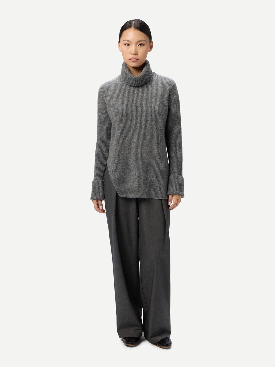 Tröja 'Cashmere Sweater with Detachable Collar'
