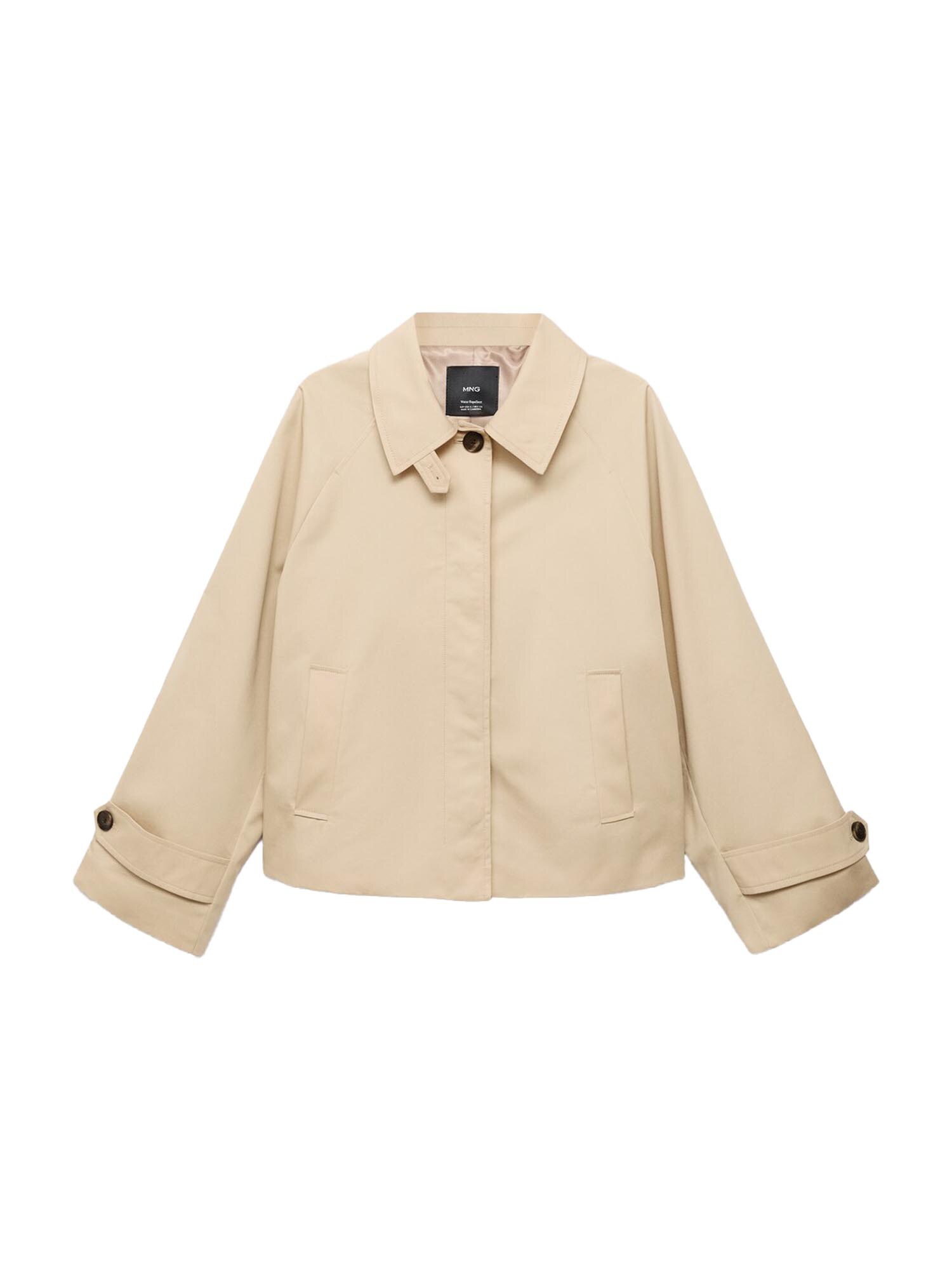 MANGO Palton de primăvară-toamnă NEWLipa  nisipiu