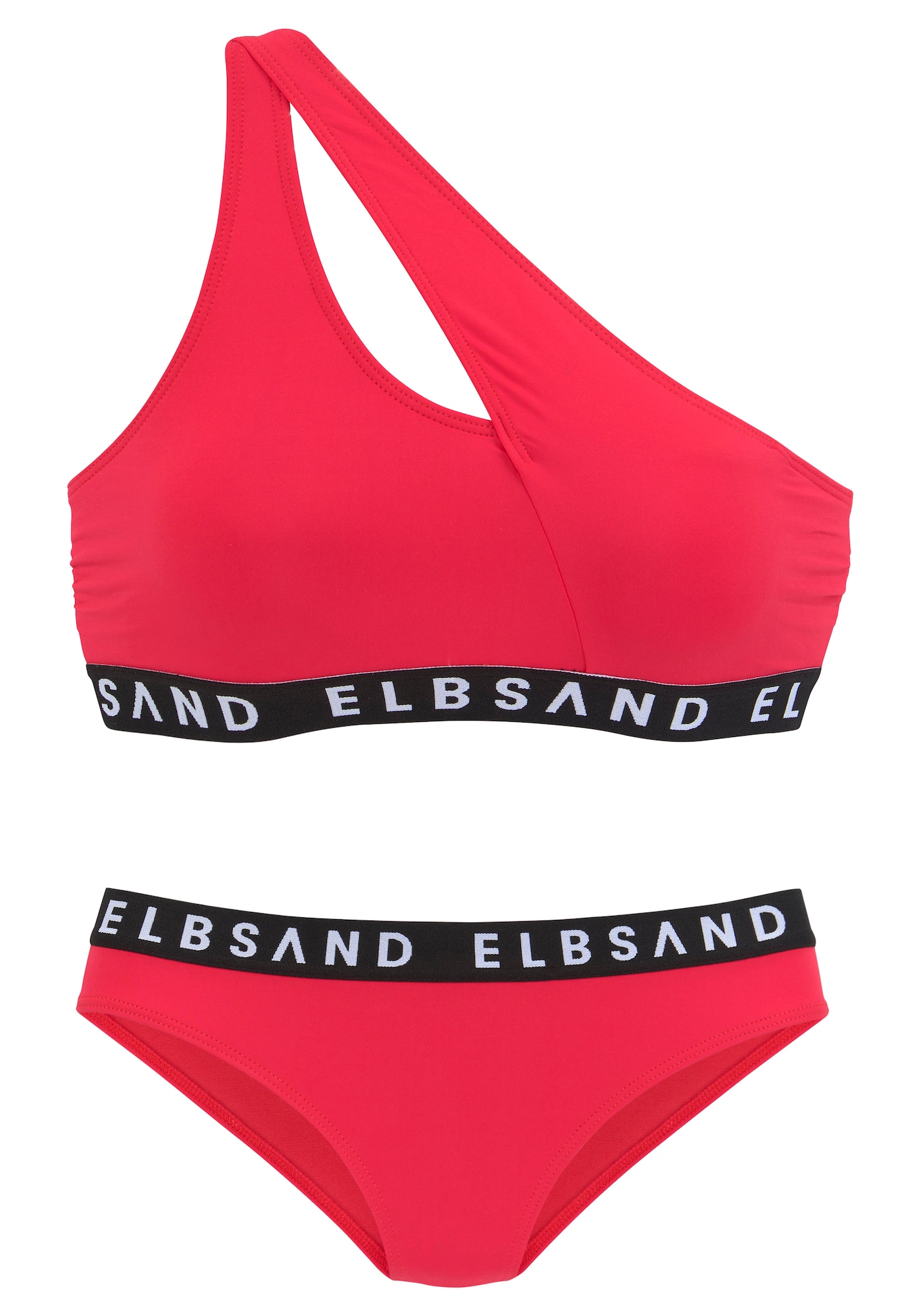 Elbsand Bikinis raudona / juoda / balta