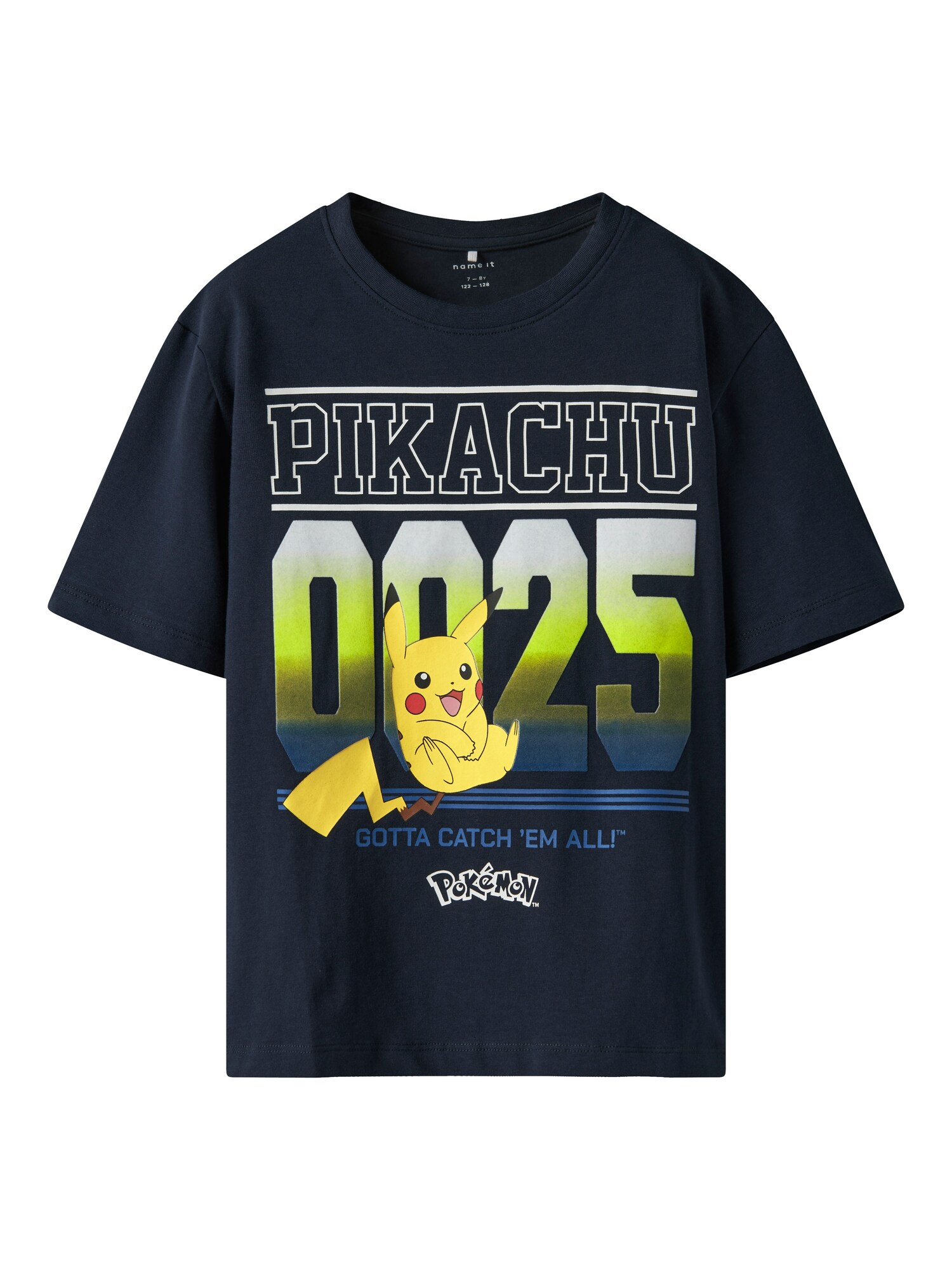 NAME IT Póló 'NKMMabr Pokemon'  tengerészkék / sötétsárga / alma / piszkosfehér akciós termékkép 1