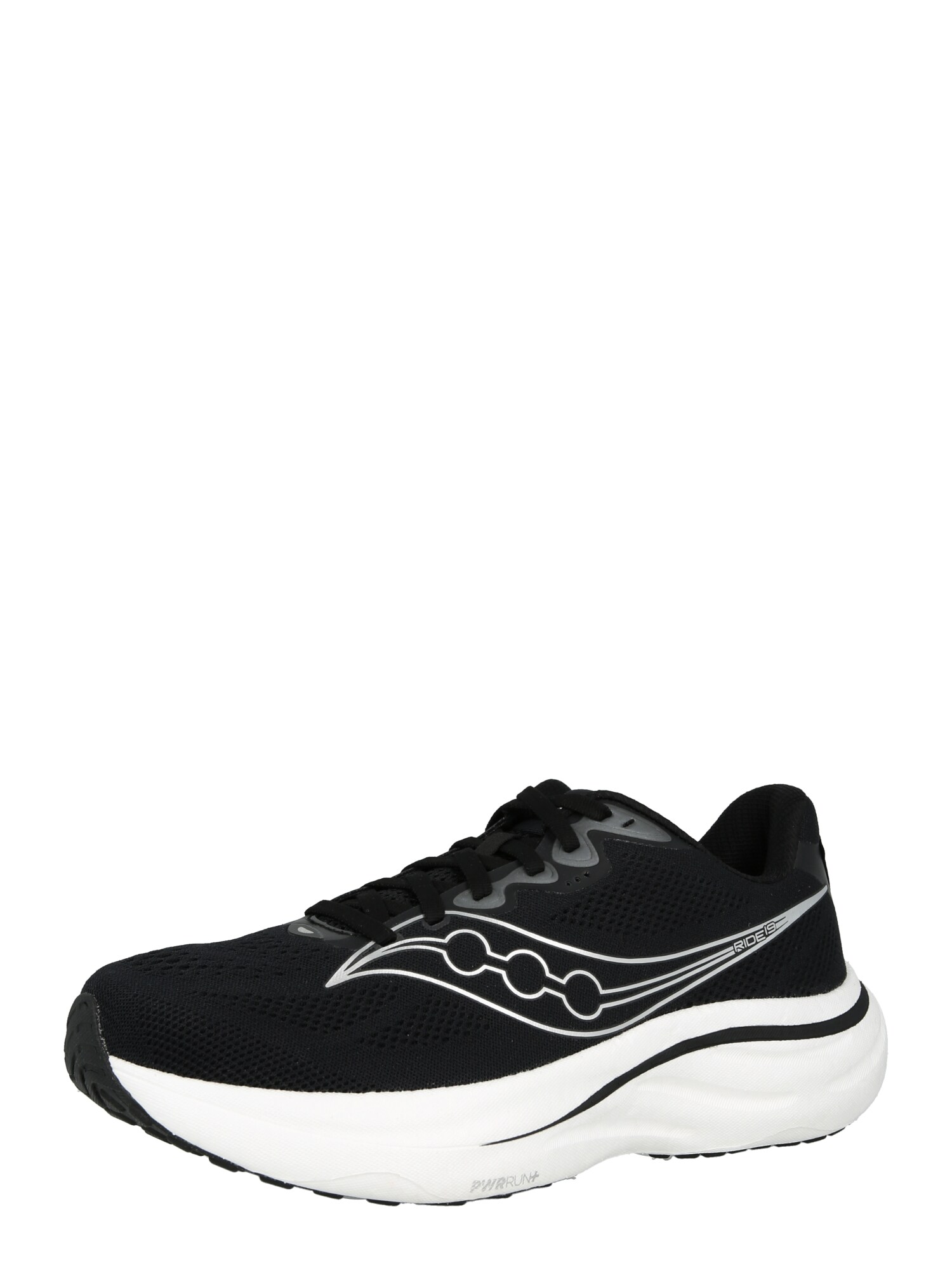 saucony Sneaker de alergat RIDE 19  negru / argintiu / alb
