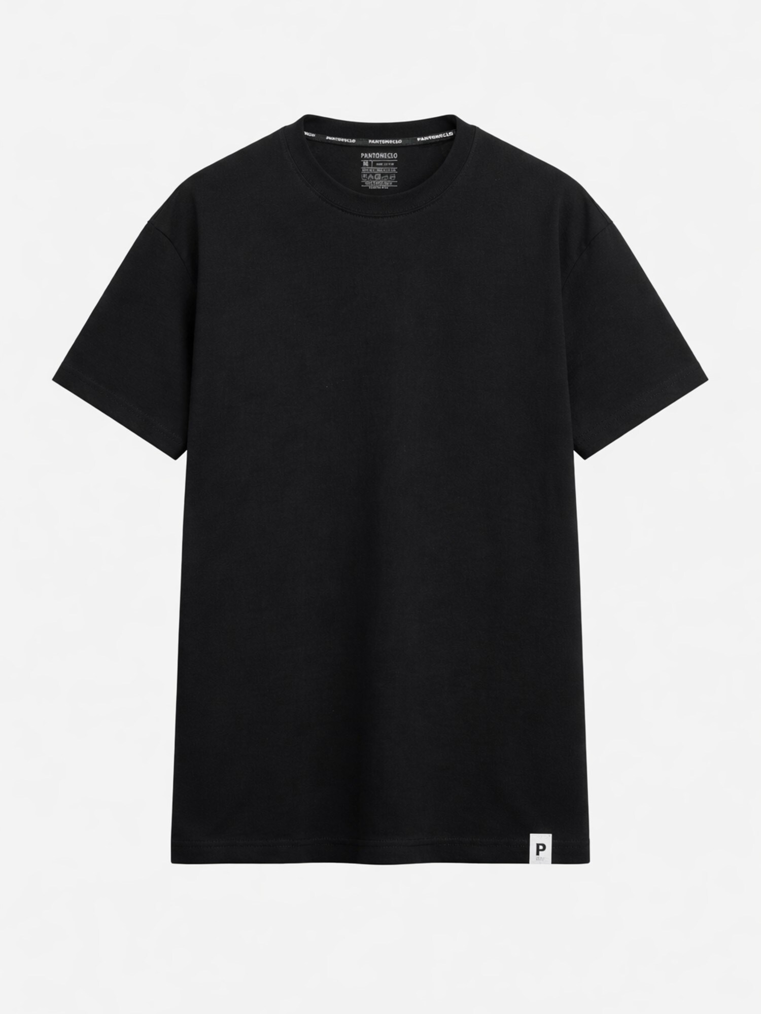 PANTONECLO Camiseta 'Pantoneclo Men’s Bamboo T-Shirt Round Neck' negro