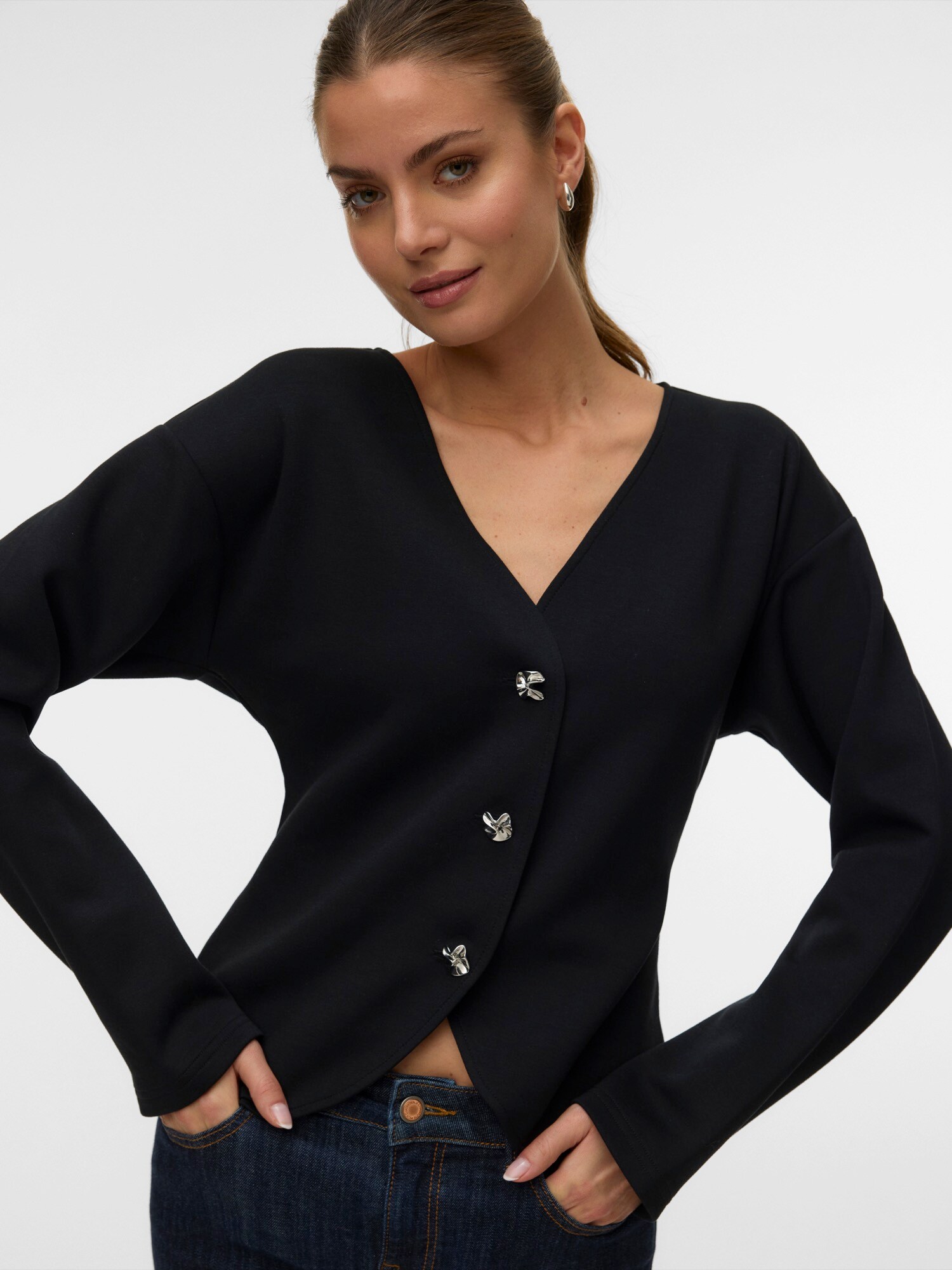 VERO MODA Kardigán 'VMLISBETH'  čierna (obrázok 2)
