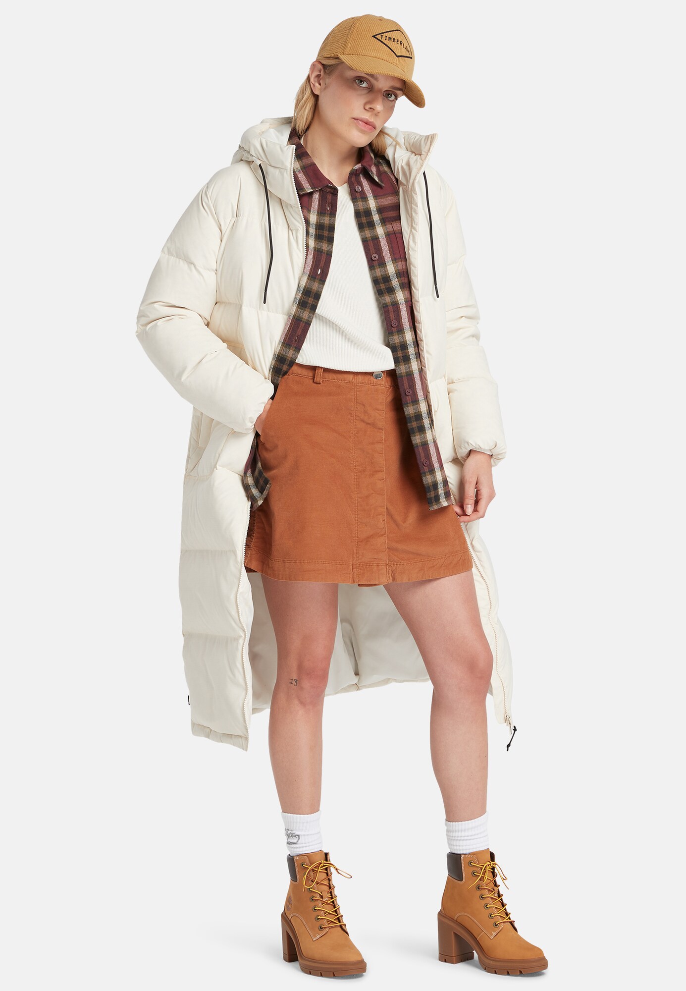 TIMBERLAND Télikabátok  fekete / fehér termék 2. képe
