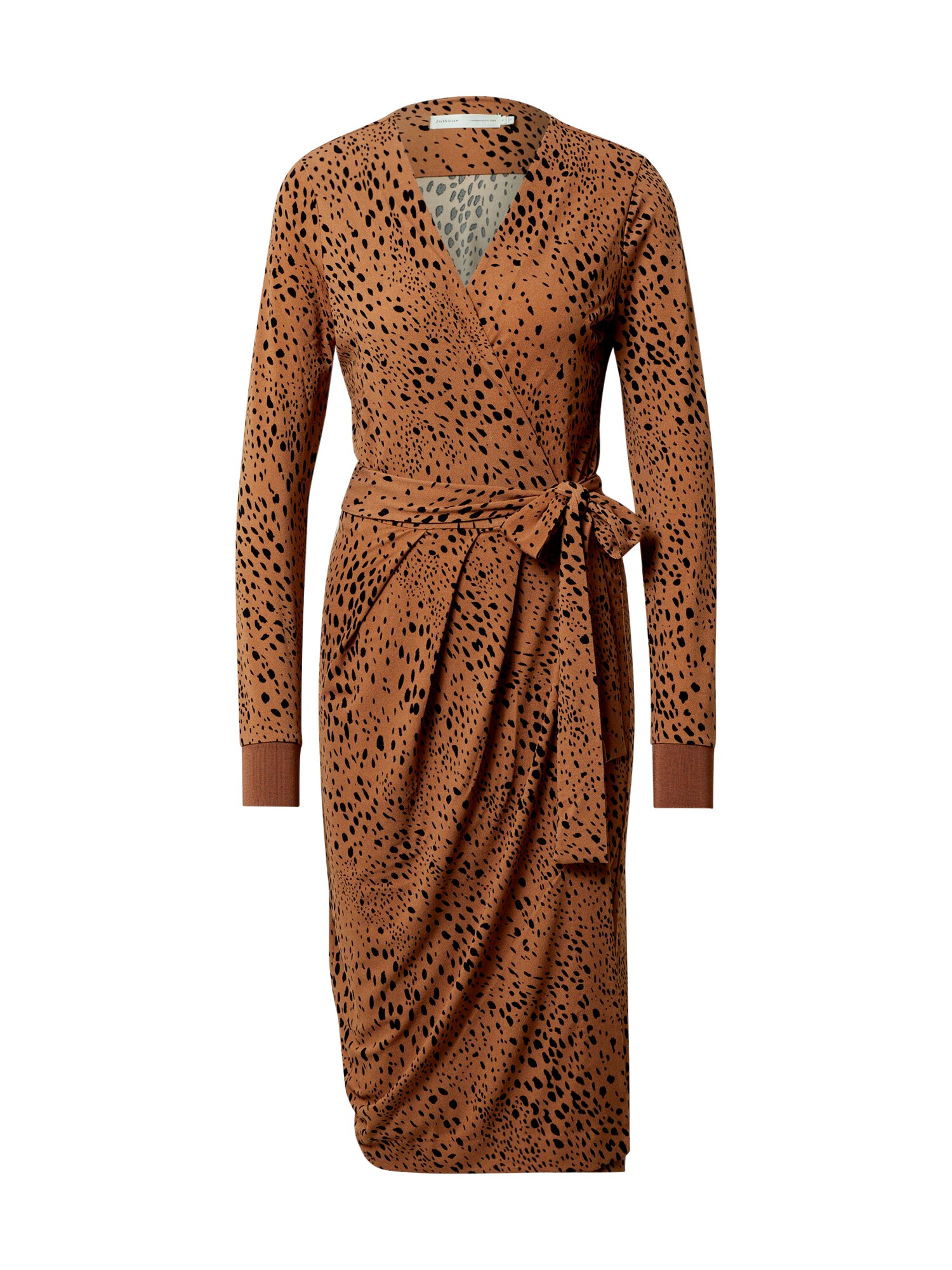 InWear Suknelė 'ImeldaI'  juoda / ruda (konjako)