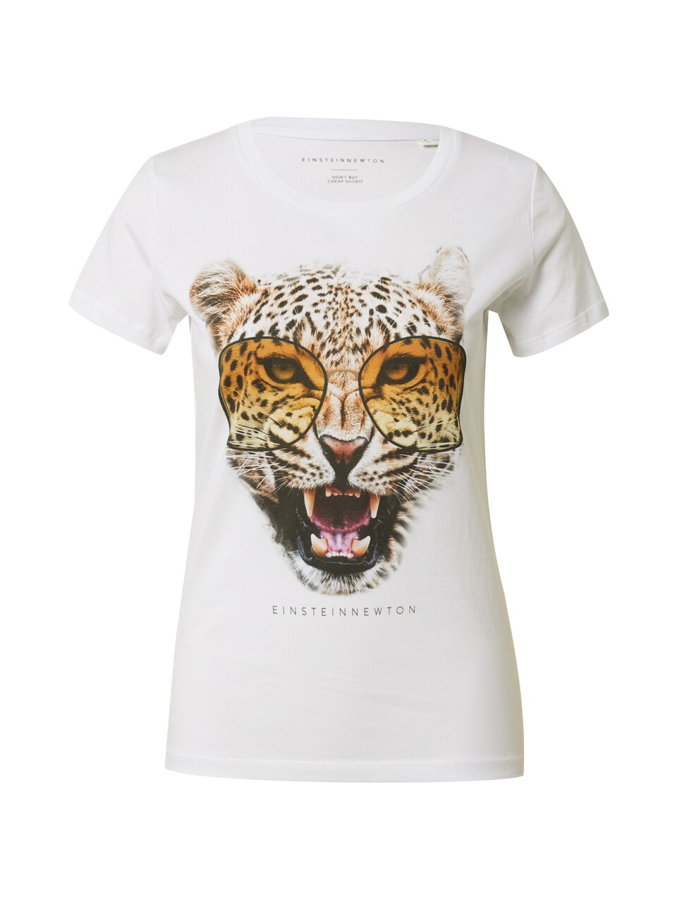 T-shirt orange / rosa / svart