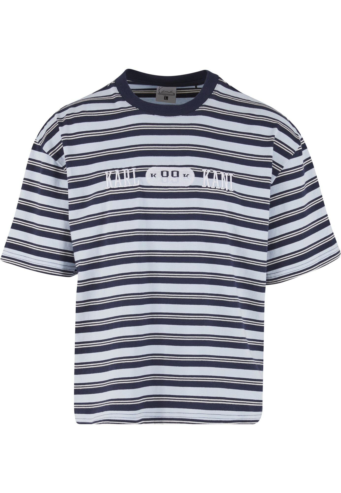 Karl Kani Tricou 'Heritage 89'  albastru marin / albastru deschis / albastru închis / alb