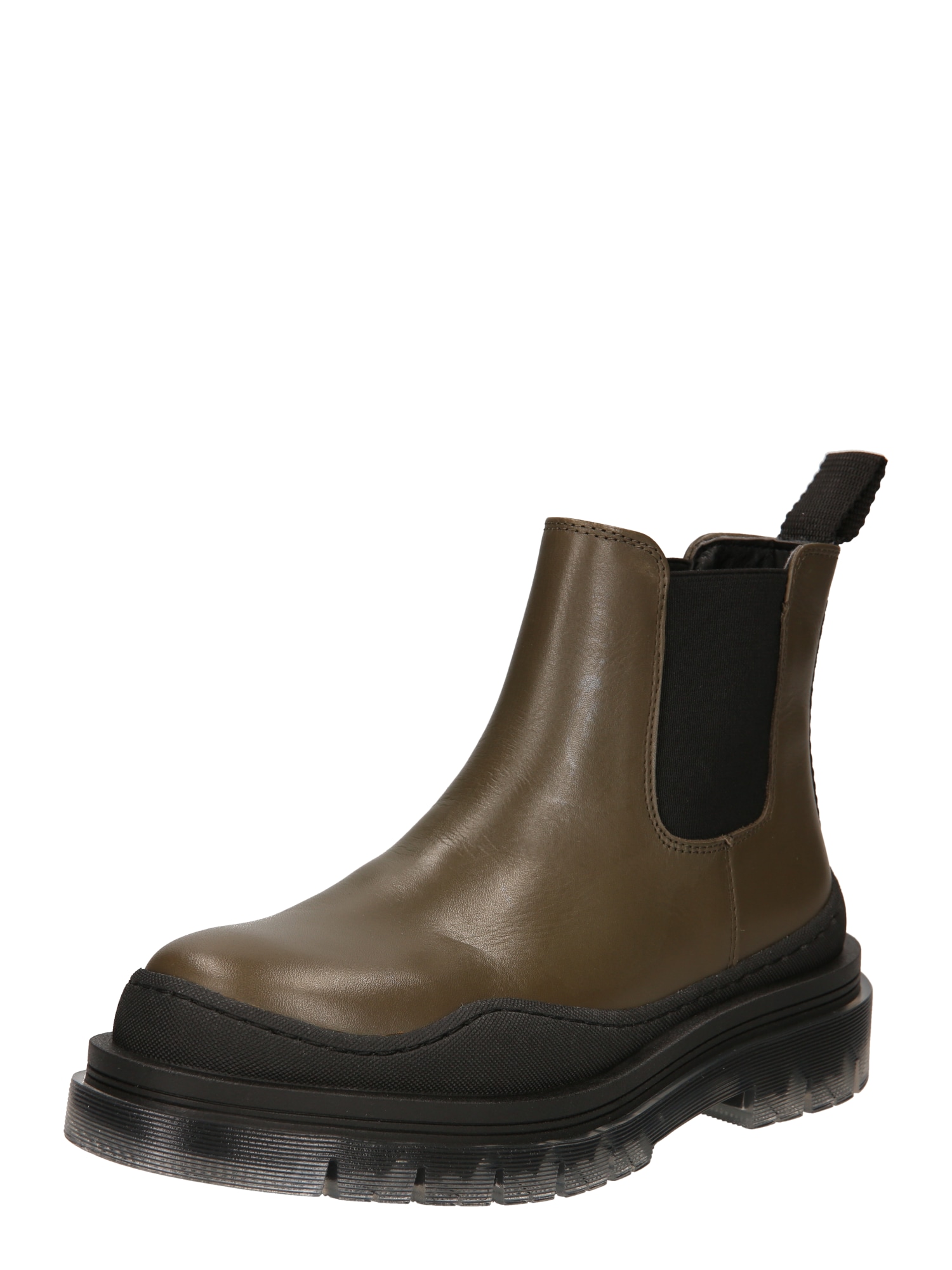 Garment Project Chelsea Boots 'Lucido'  olive / noir