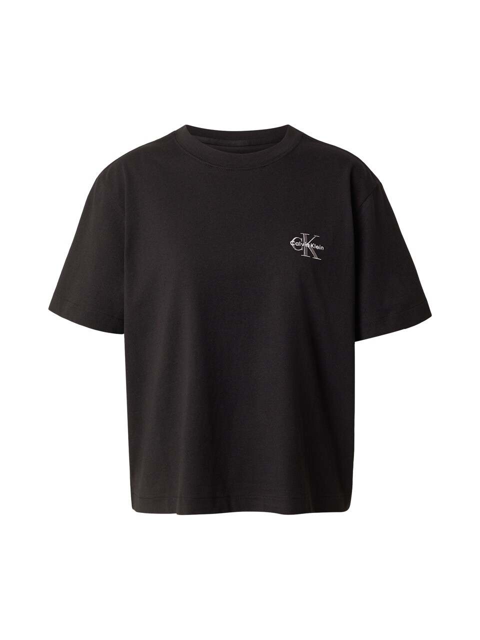 T-shirt ljusgrå / svart
