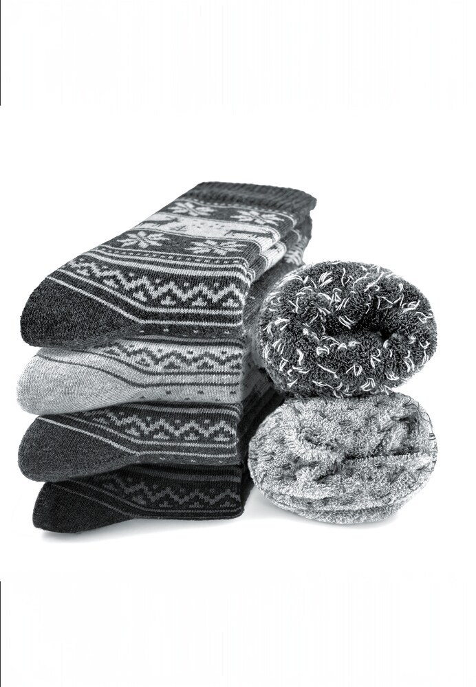 Occulto Socken 'Warm' Damen Größe 39/42 graumeliert