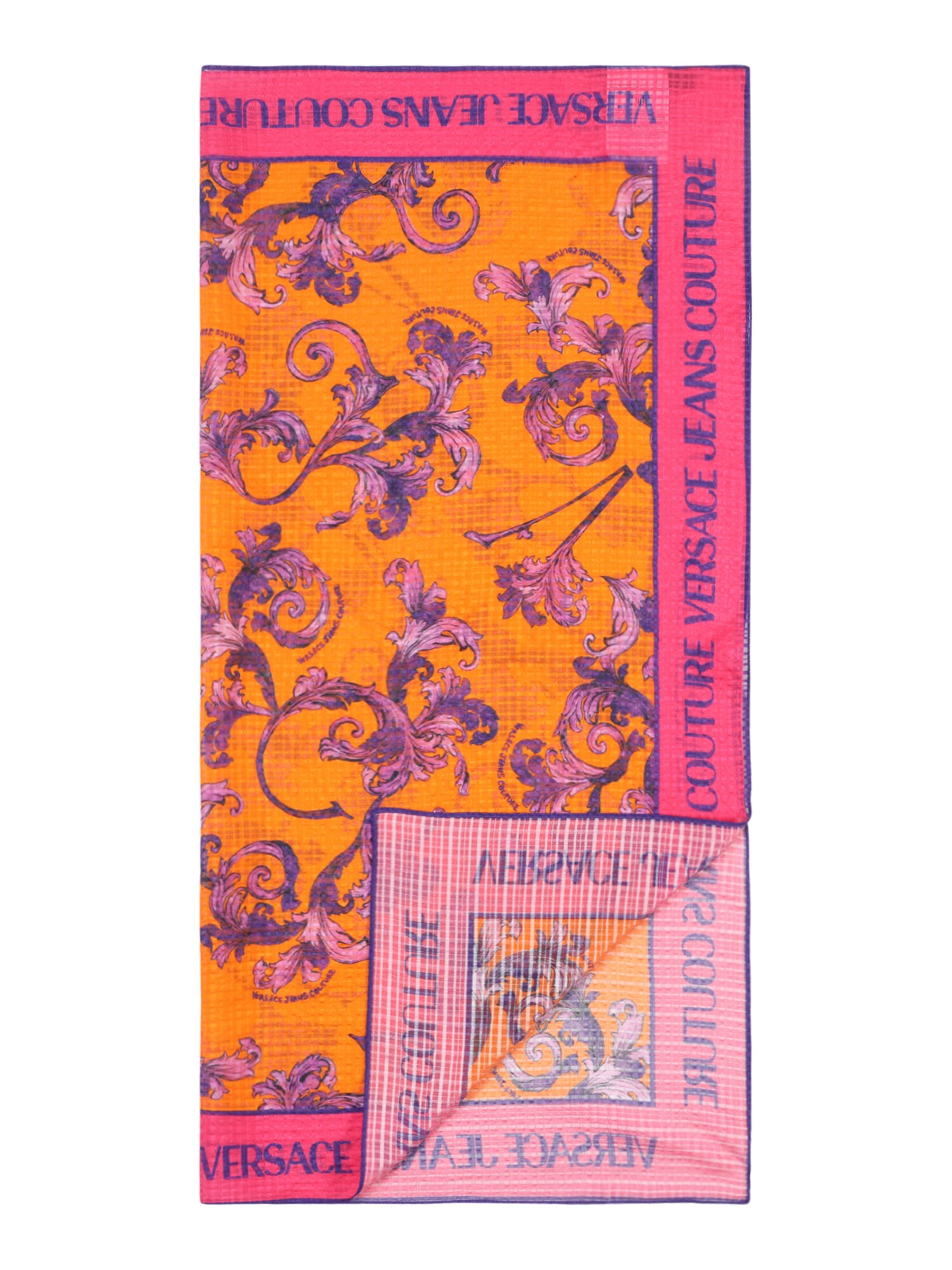 Versace Jeans Couture Kendő  sötétlila / narancs / rózsaszín / rózsaszín termék 2. képe