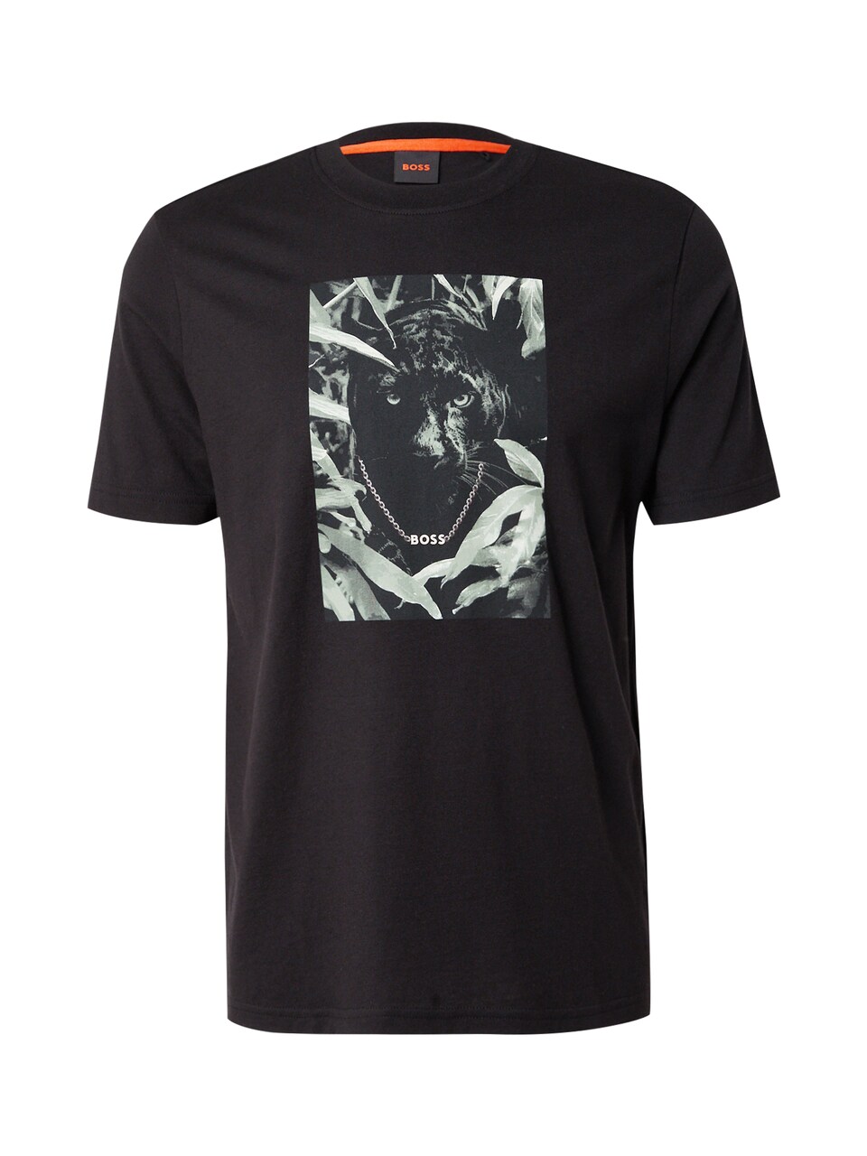 T-shirt 'Animali' mint / pastellgrön / svart