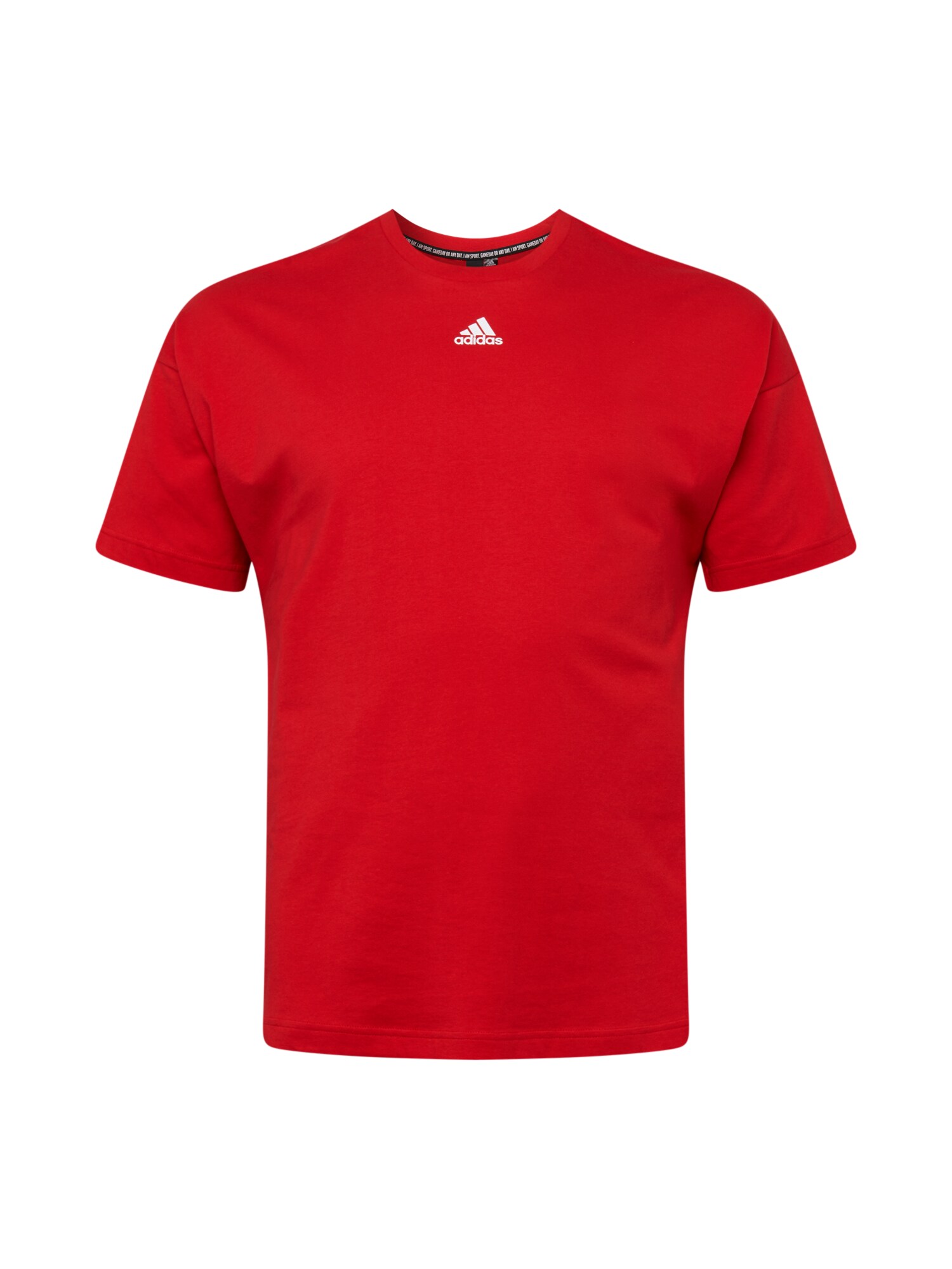 ADIDAS PERFORMANCE Sportiniai marškinėliai  raudona / balta
