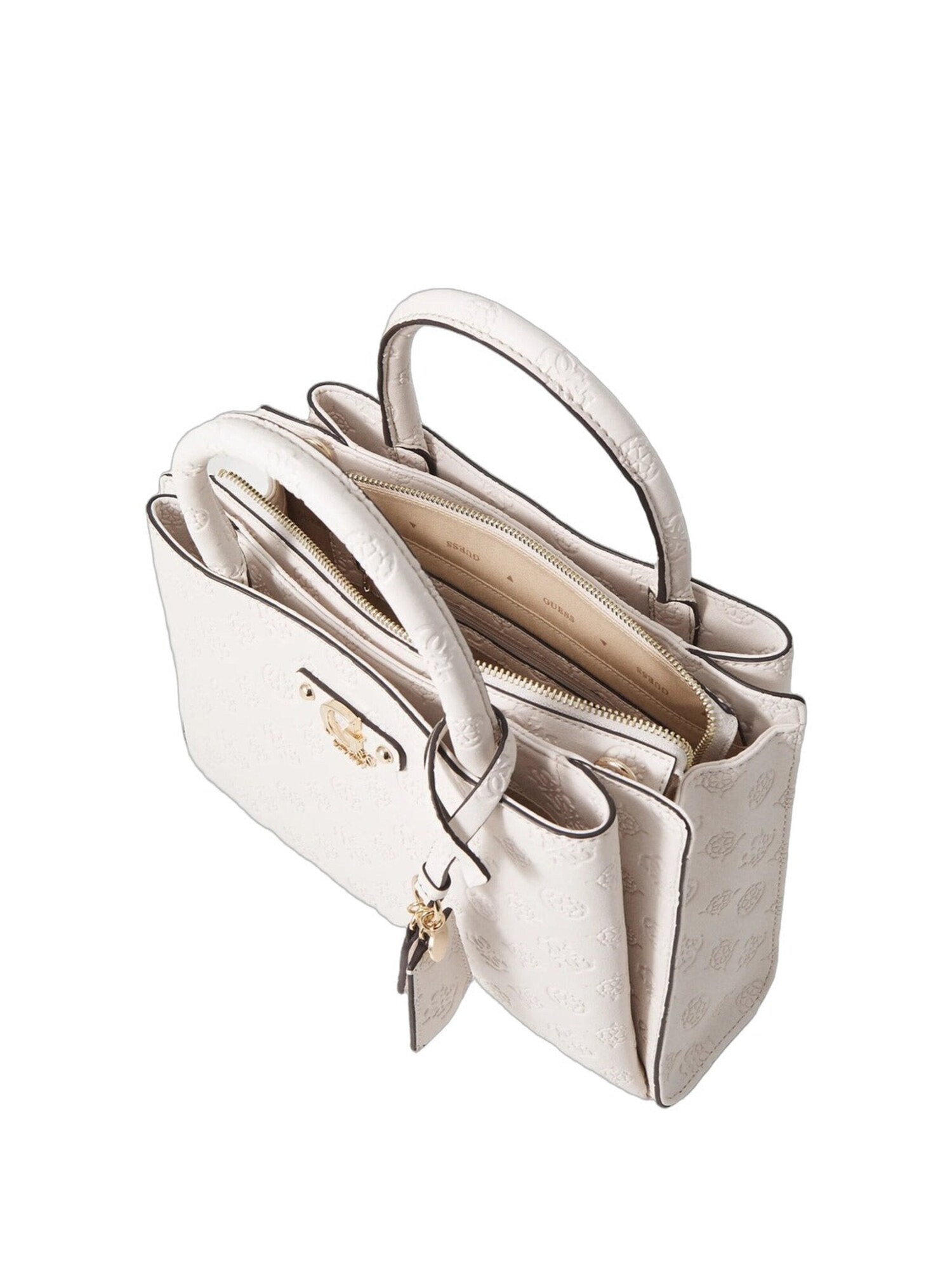 GUESS Bolso de mano 'Gerty Girlfriend Sat' blanco – imagen 2