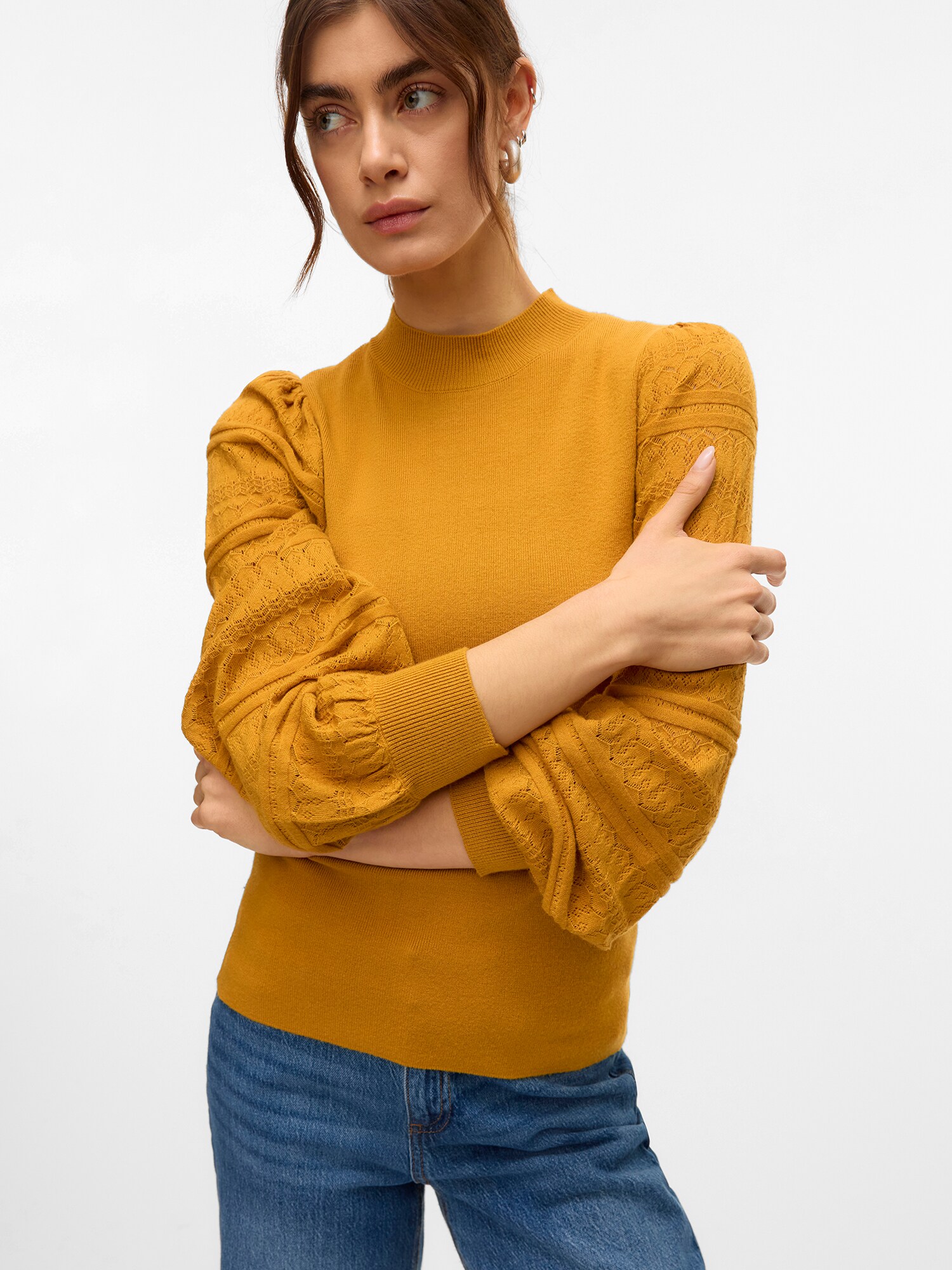 VERO MODA Sveter 'VMNEWLIMONE' zlatá žltá (obrázok 6)