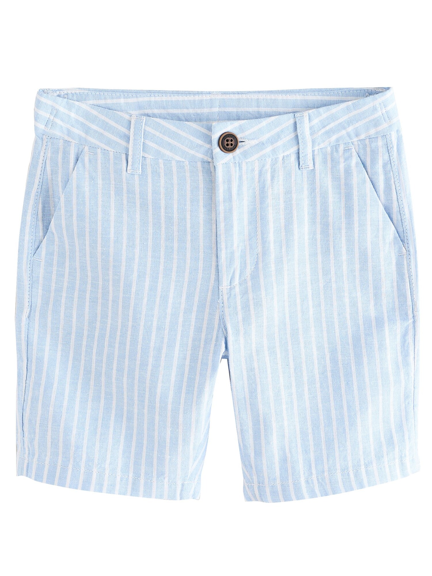 Next Pantaloni  albastru deschis / alb