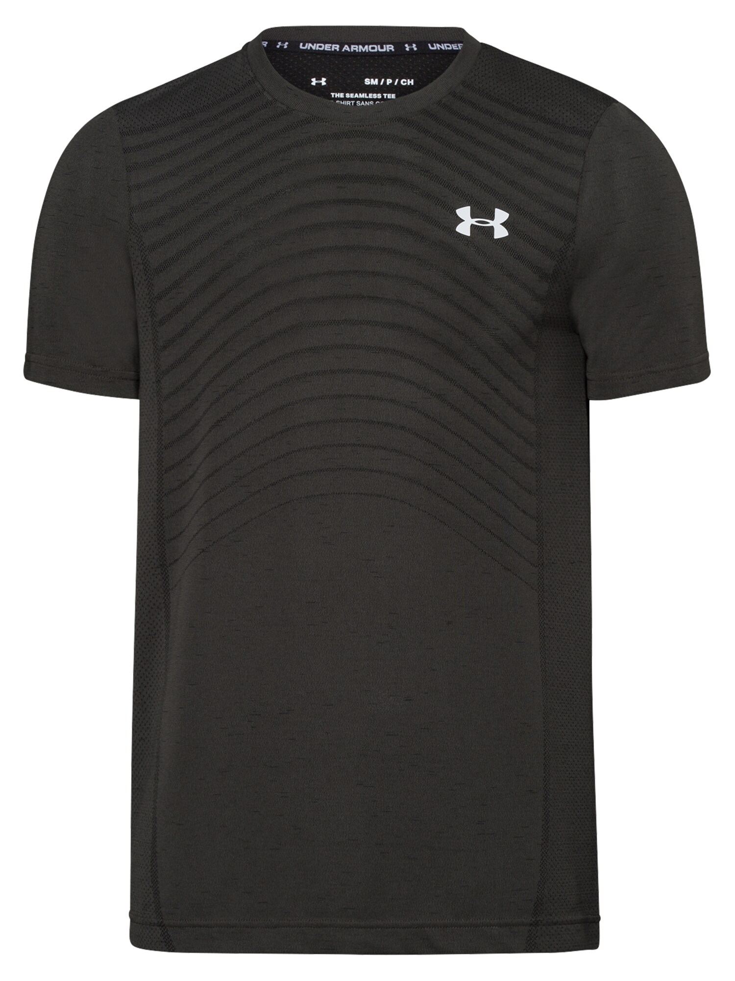 UNDER ARMOUR Sportiniai marškinėliai  įdegio spalva / balta