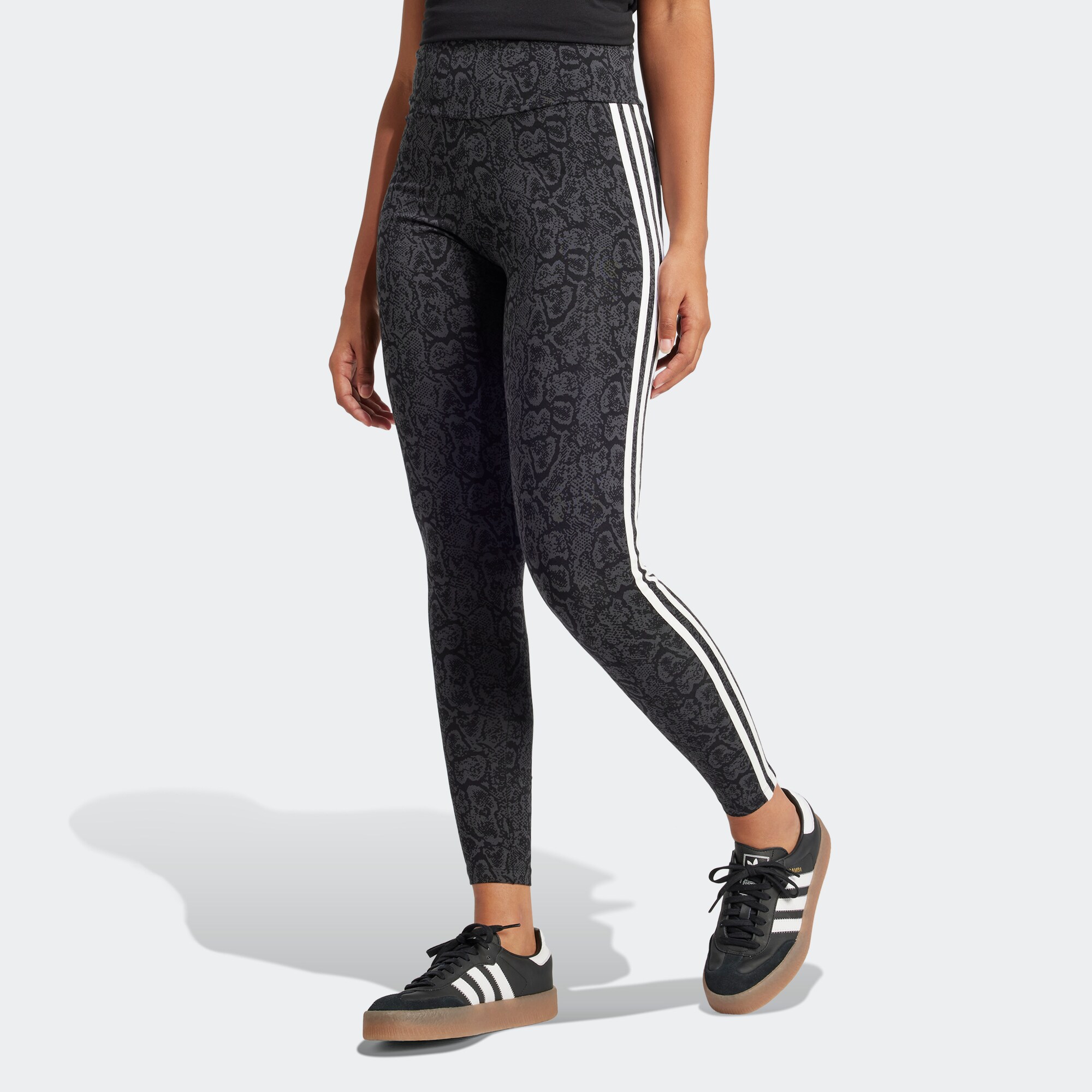 ADIDAS ORIGINALS Leggings  bazaltszürke / fekete / fehér termék 2. képe
