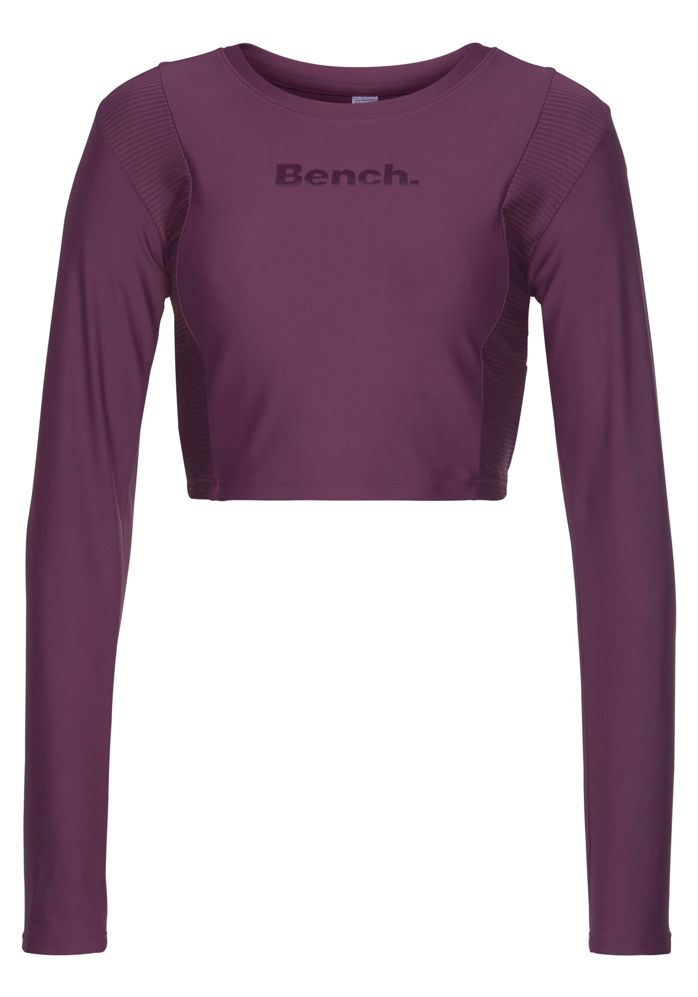 BENCH Sporta krekls lillā / balts