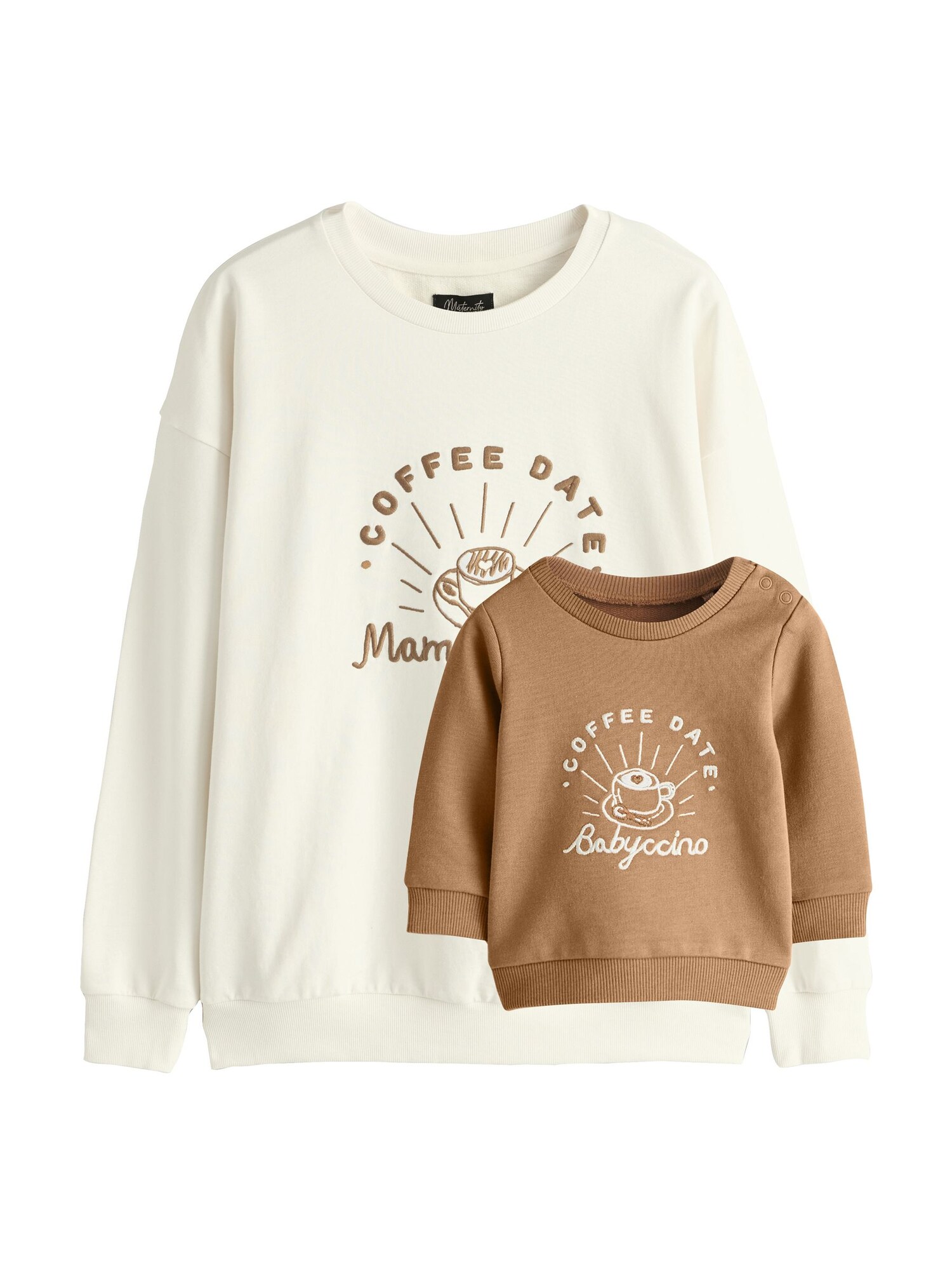 Next Bluză de molton  crem / bej închis